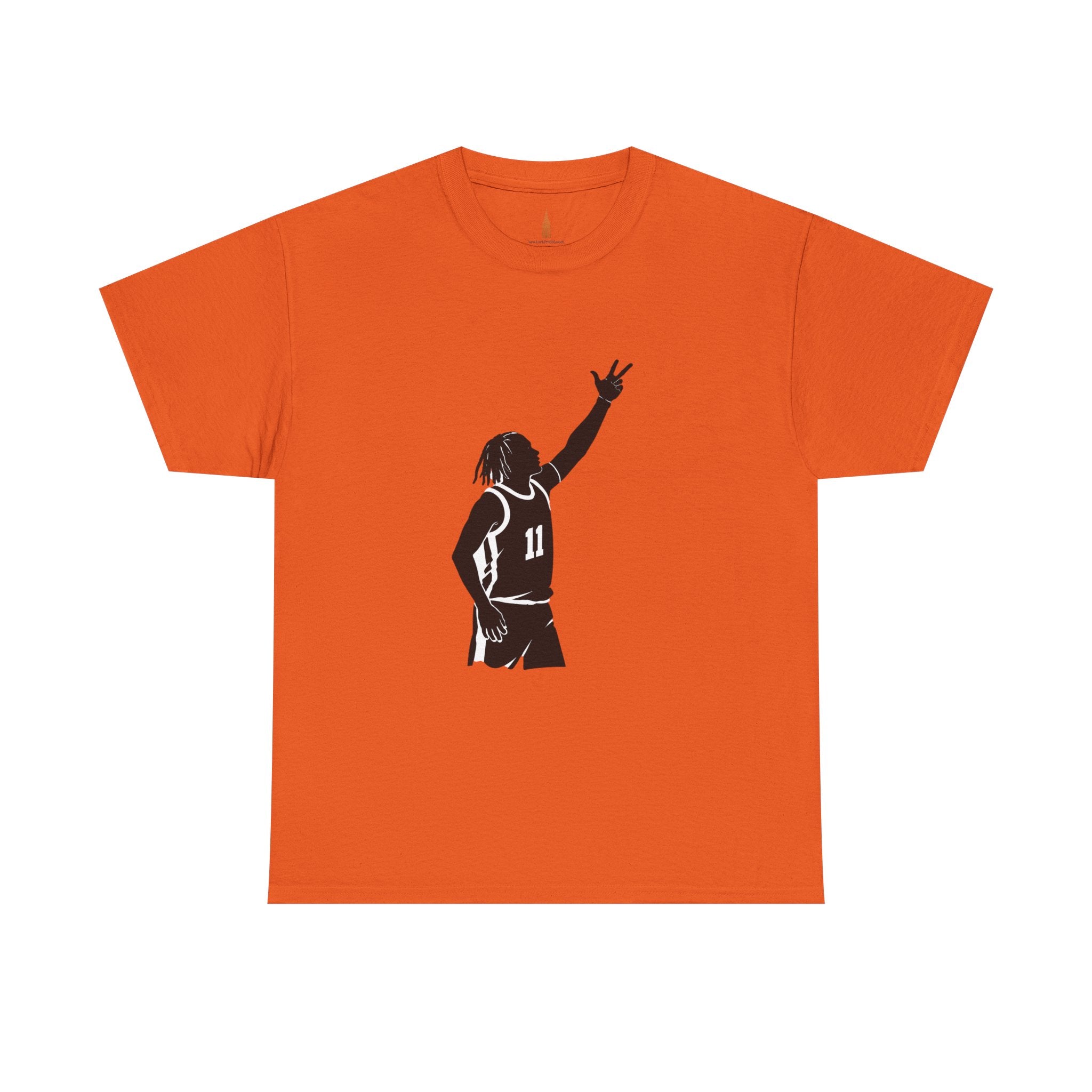 Customizable Jalen Brunson 3 Points Celly T-Shirt | New York Basketball Tee