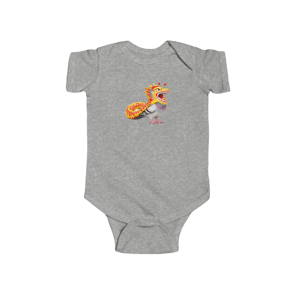 Customizable Chinatown NYC Pigeon Baby Onesie | New Yorker Reveal Infant Bodysuit