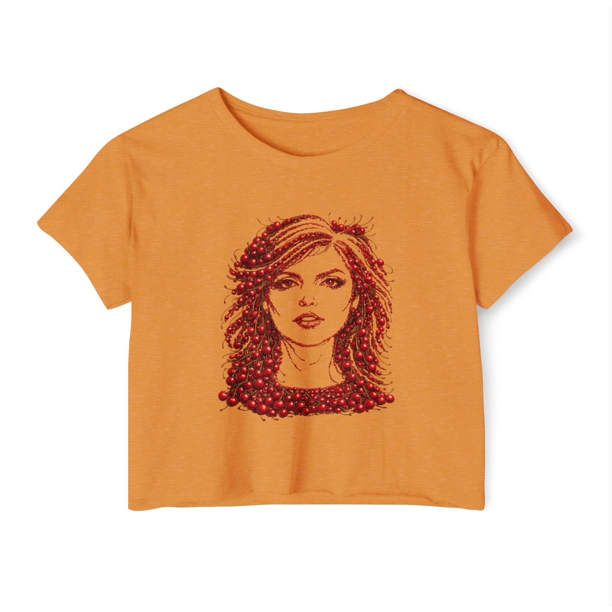 Cherry Debbie Harry Crop Top T-shirt   Music Tee