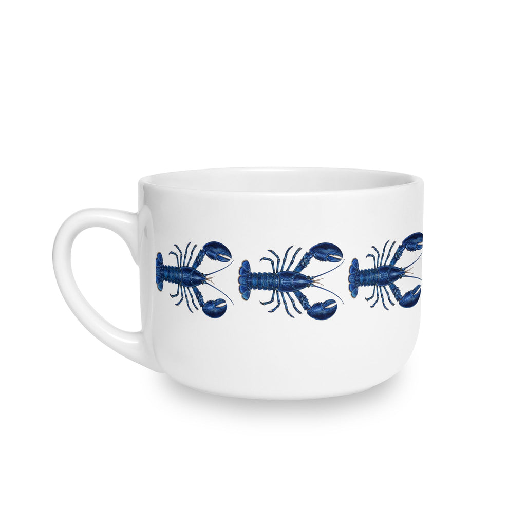 Hamptons Blue Lobster Bisque 25oz Ceramic Soup Bowl