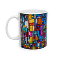 Brooklyn Mosaic Water Tower Mug | Colorful Geometric Ceramic Mug
