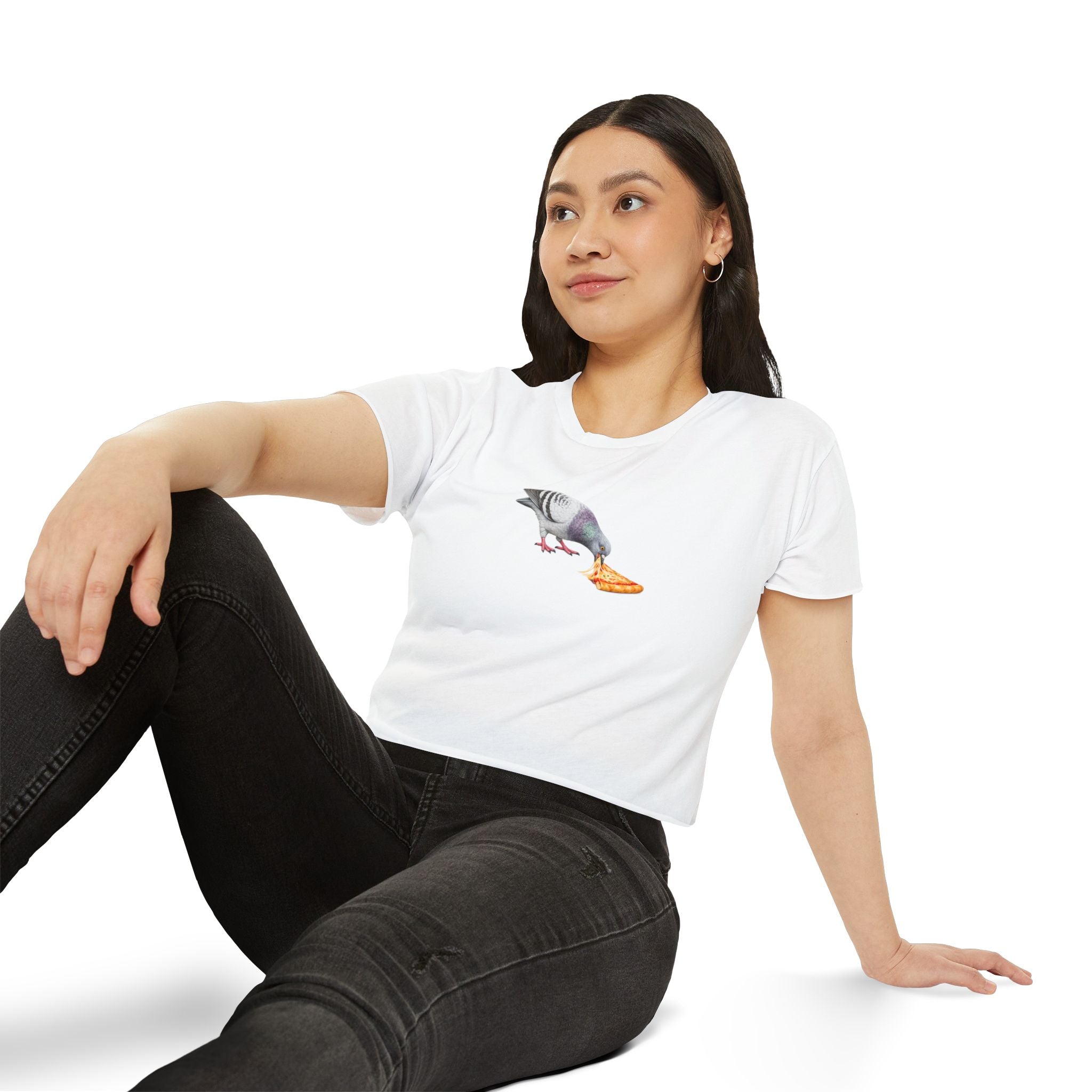Customizable Little Italy NYC Pigeon Crop Top
