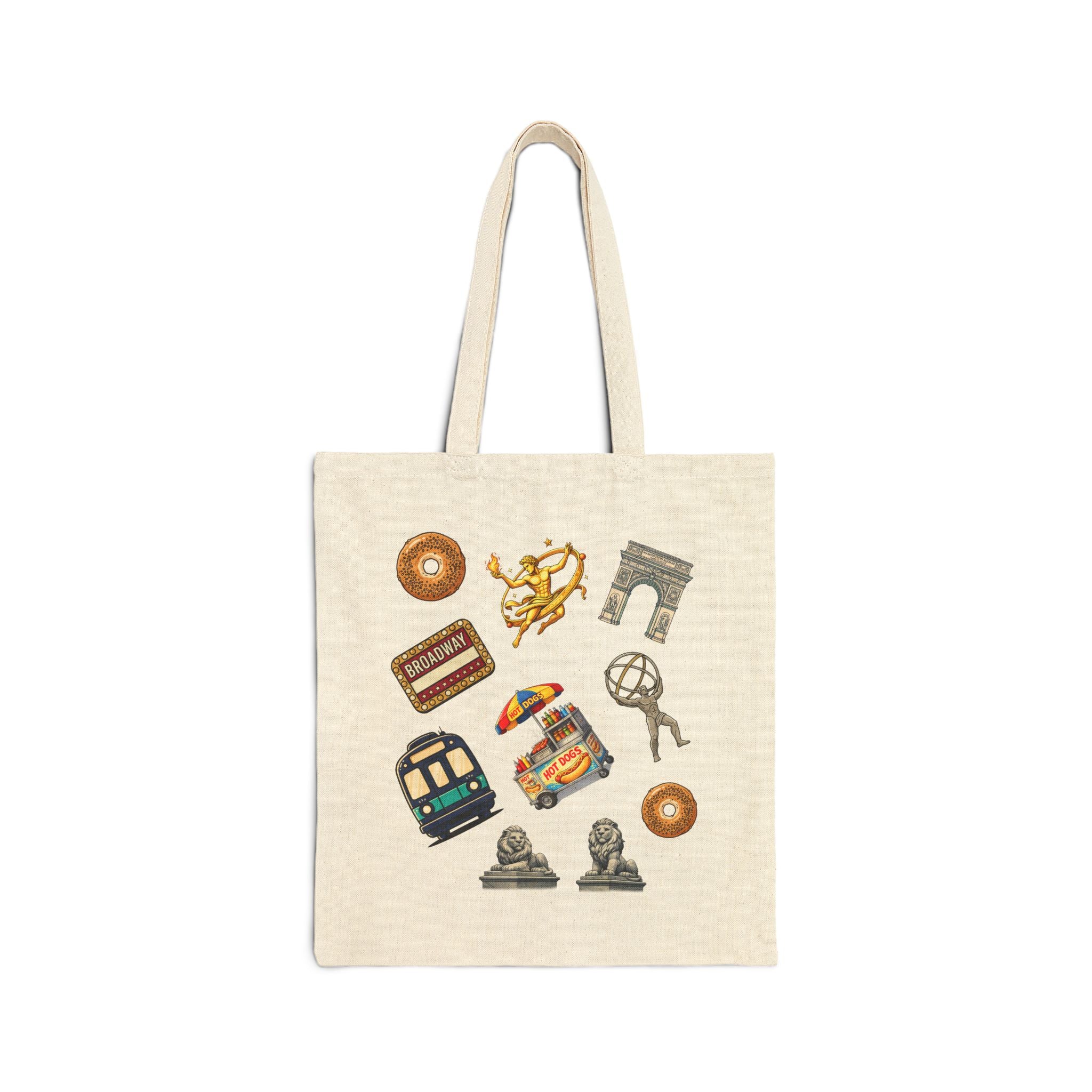 New York City Icons Subway Tote Bag | NYC Travel Souvenir Tote