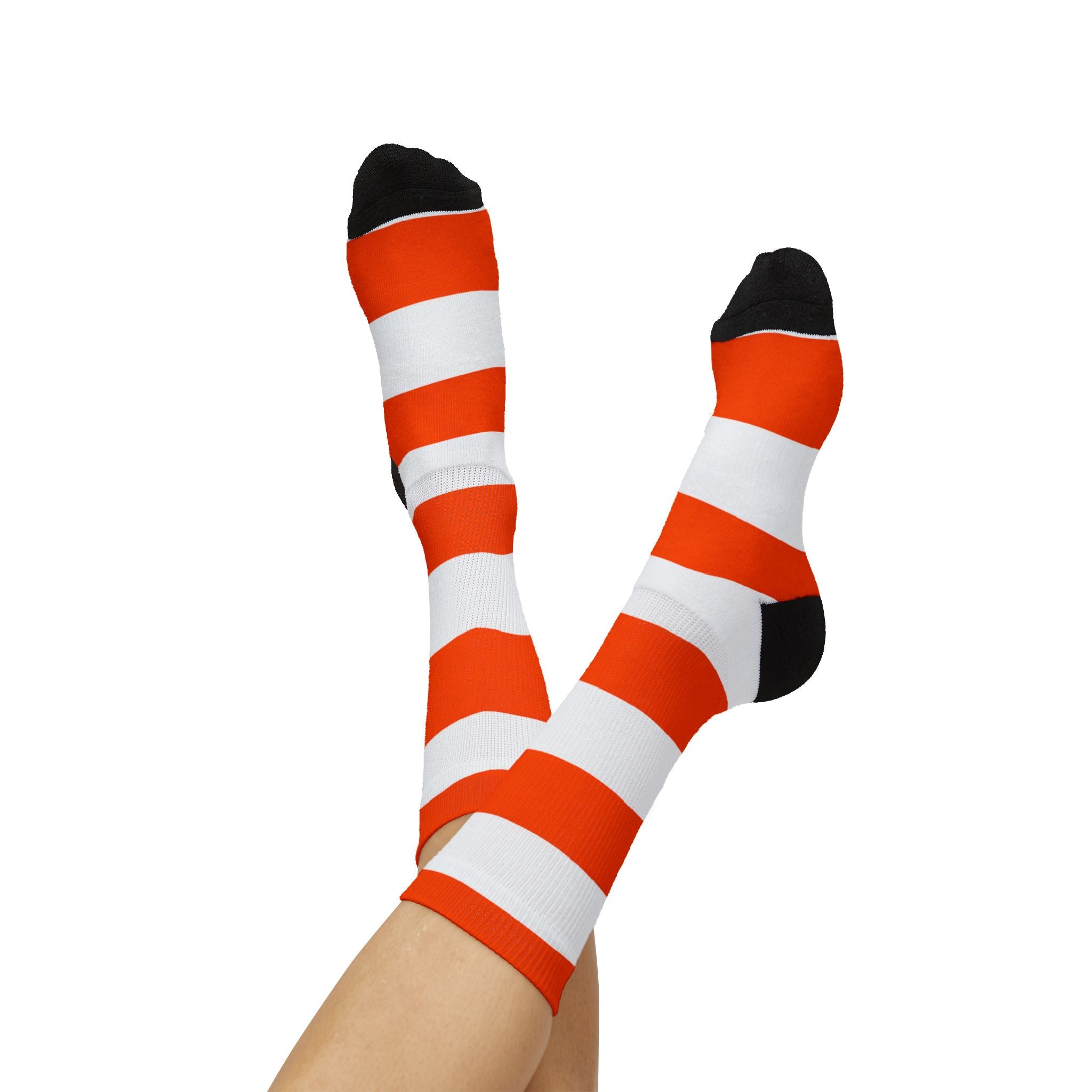 NYC Orange Steam Funnel Socks — Steamy Feet Sublimation Socks