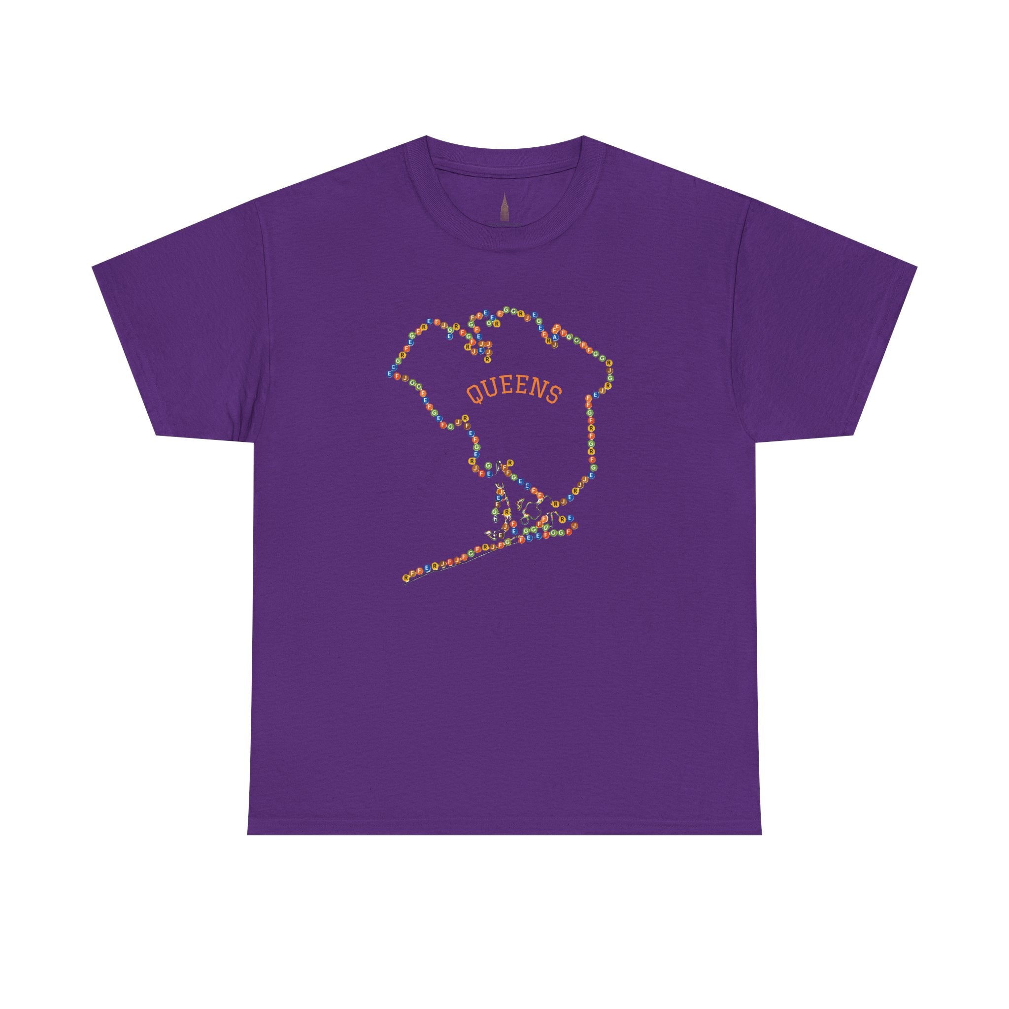 Camiseta Mapa de Queens | Camiseta con Señales de Metro