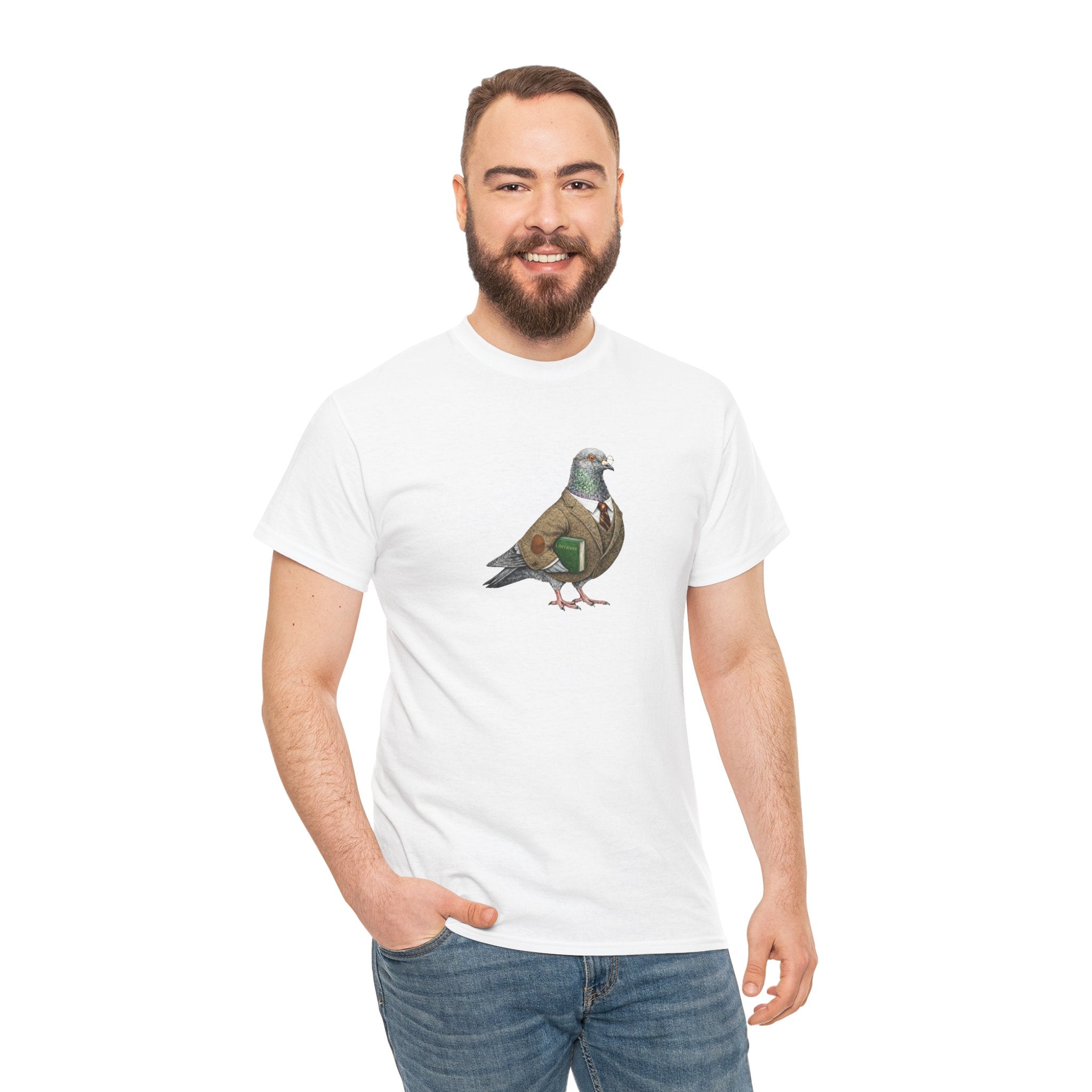 Customizable Morningside Heights NYC Pigeon T-Shirt | University Professor Tee