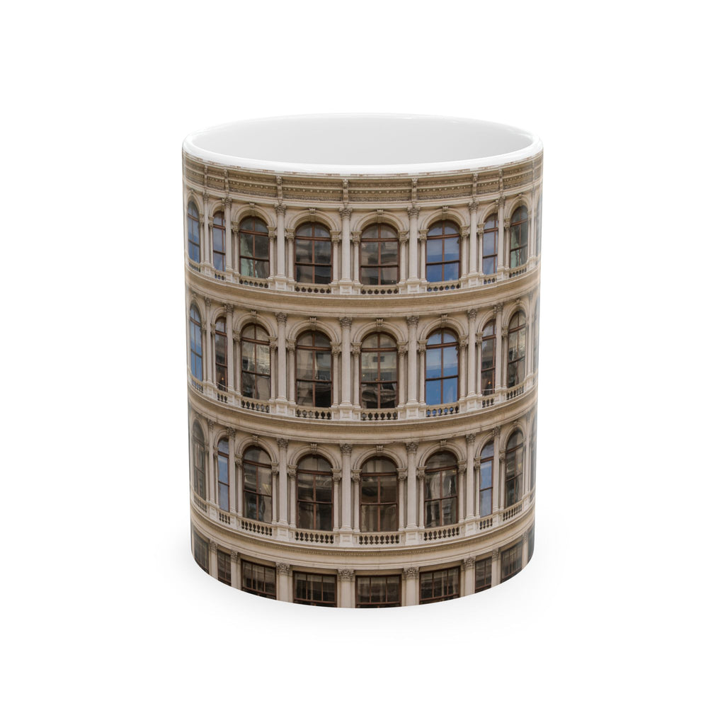 SoHo Cast Iron Building Mug | NYC Architecture Building Ceramic Mug