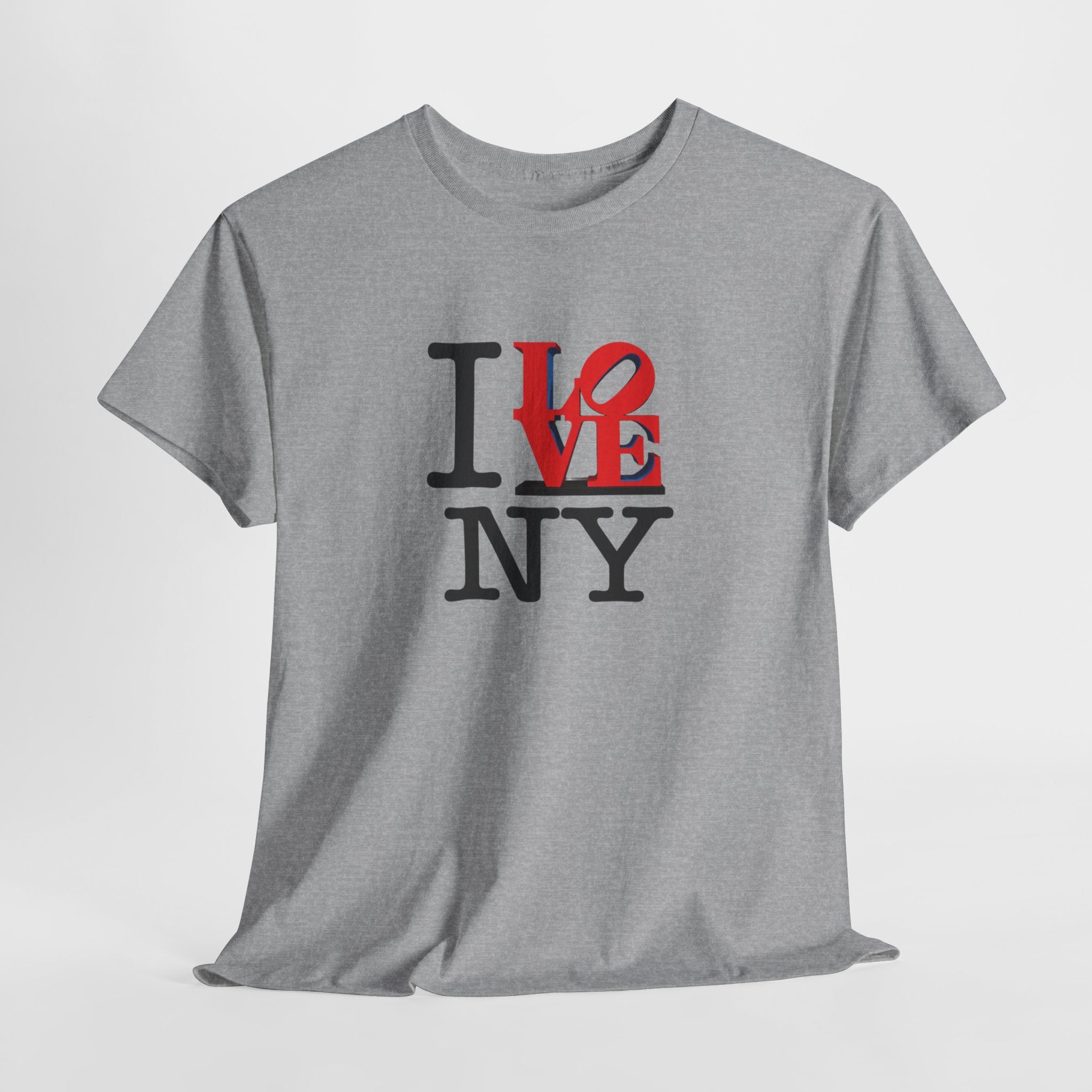 I Love NY Heavy Cotton Tee    NYC Gift Souvenir T-Shirt