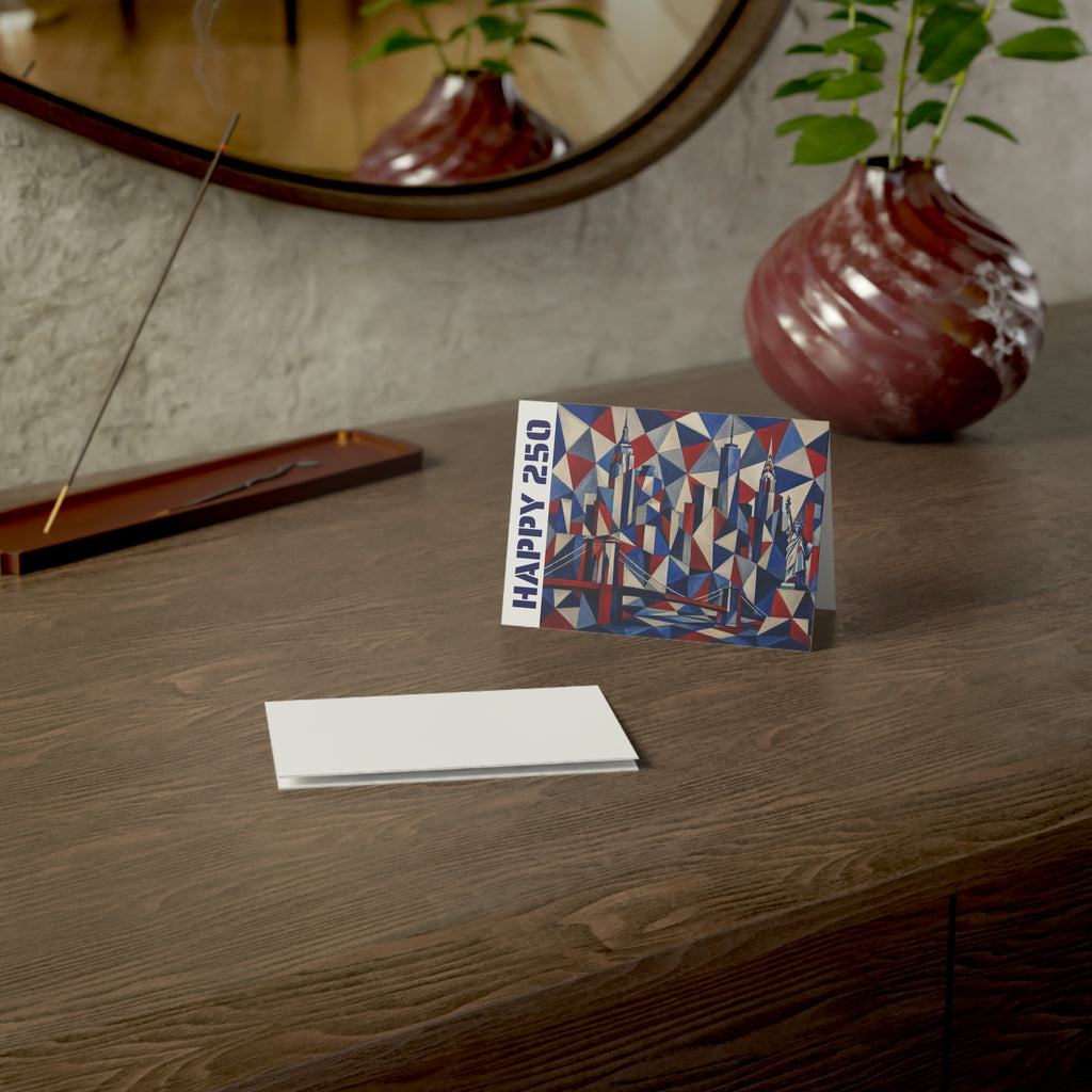 HAPPY 250 4th of July Greeting Card 2 (Envelope Included)
