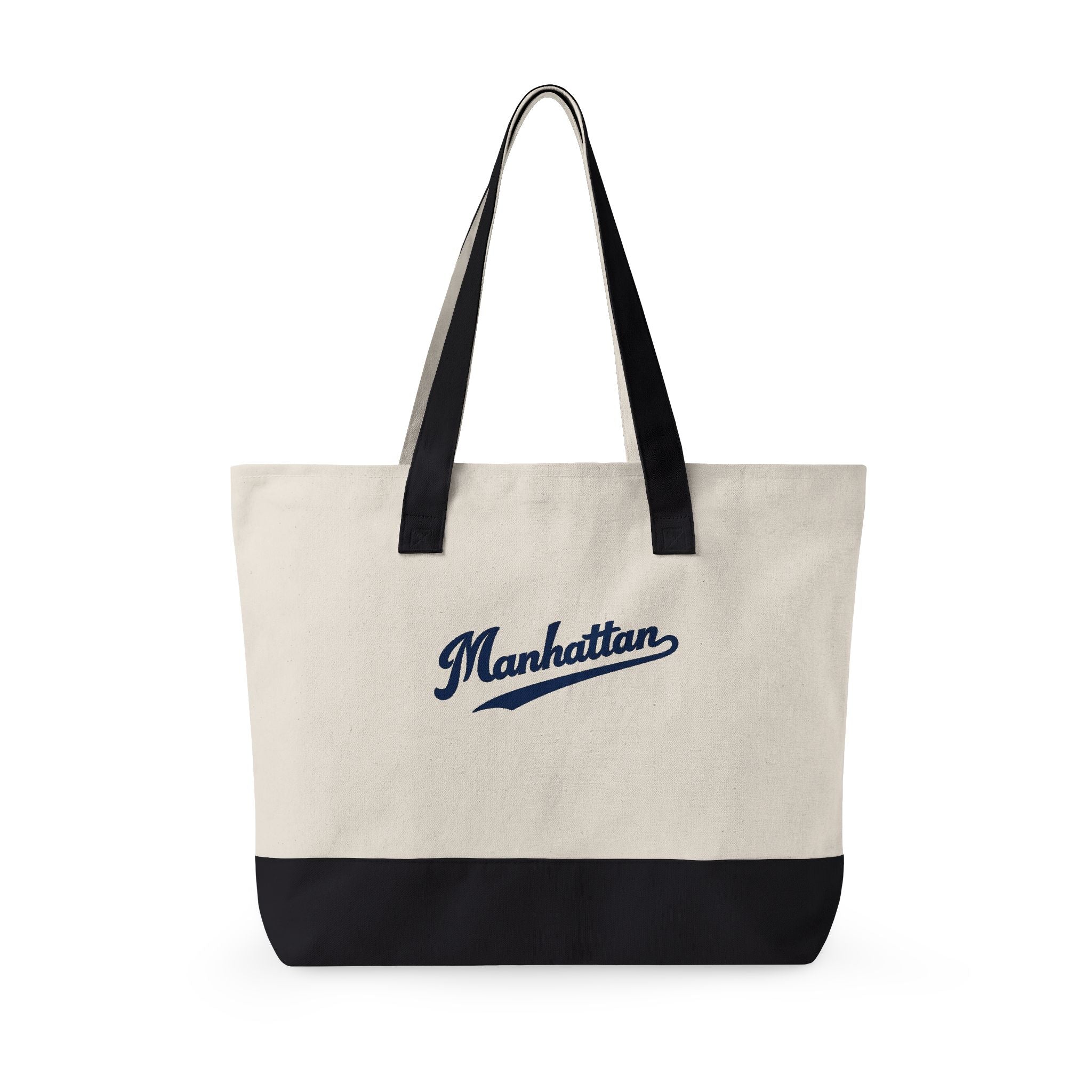 Manhattan Canvas Tote — Zippered Market Bag