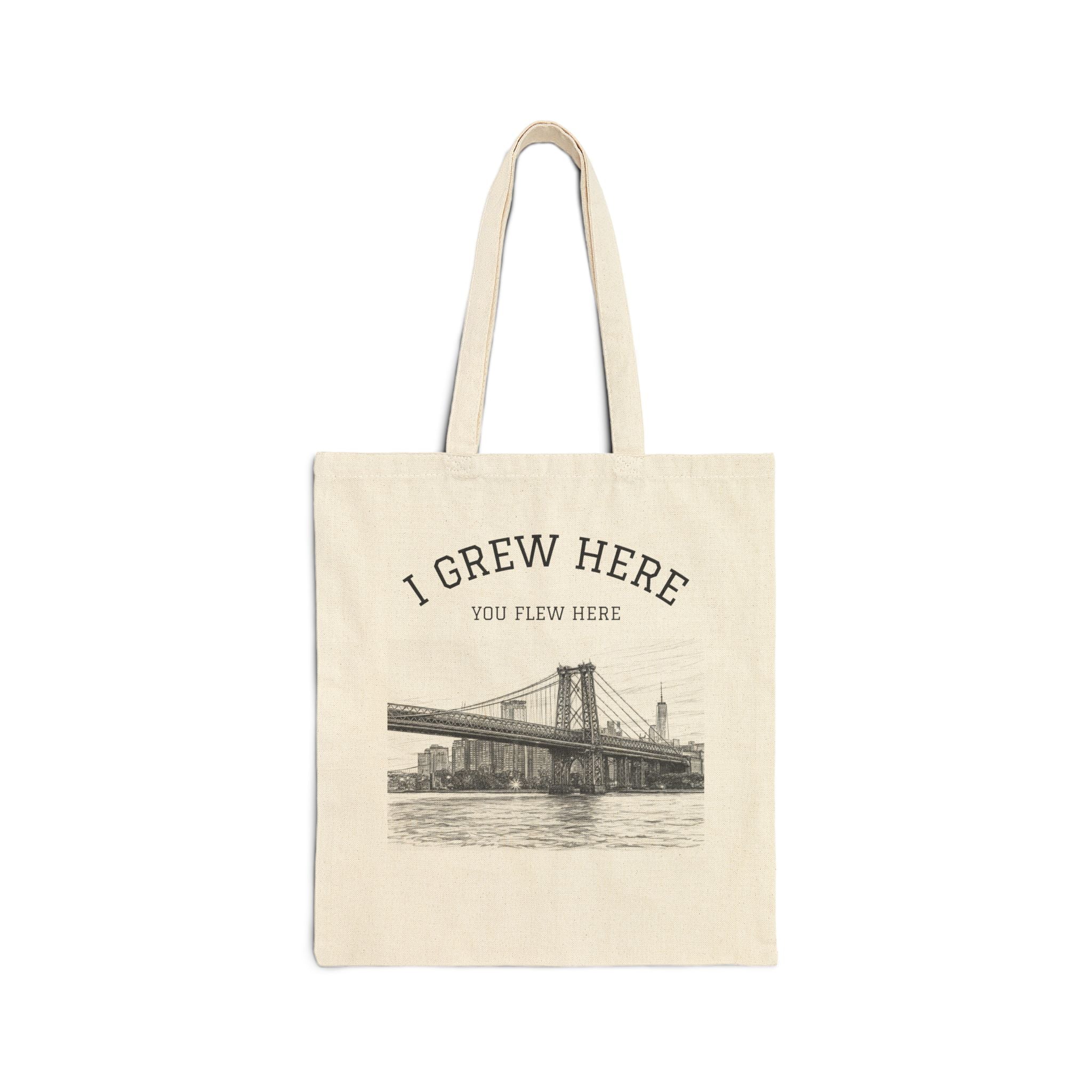 Williamsburg Bridge Bag | I Grew Here You Flew Here NYC Tote Bag