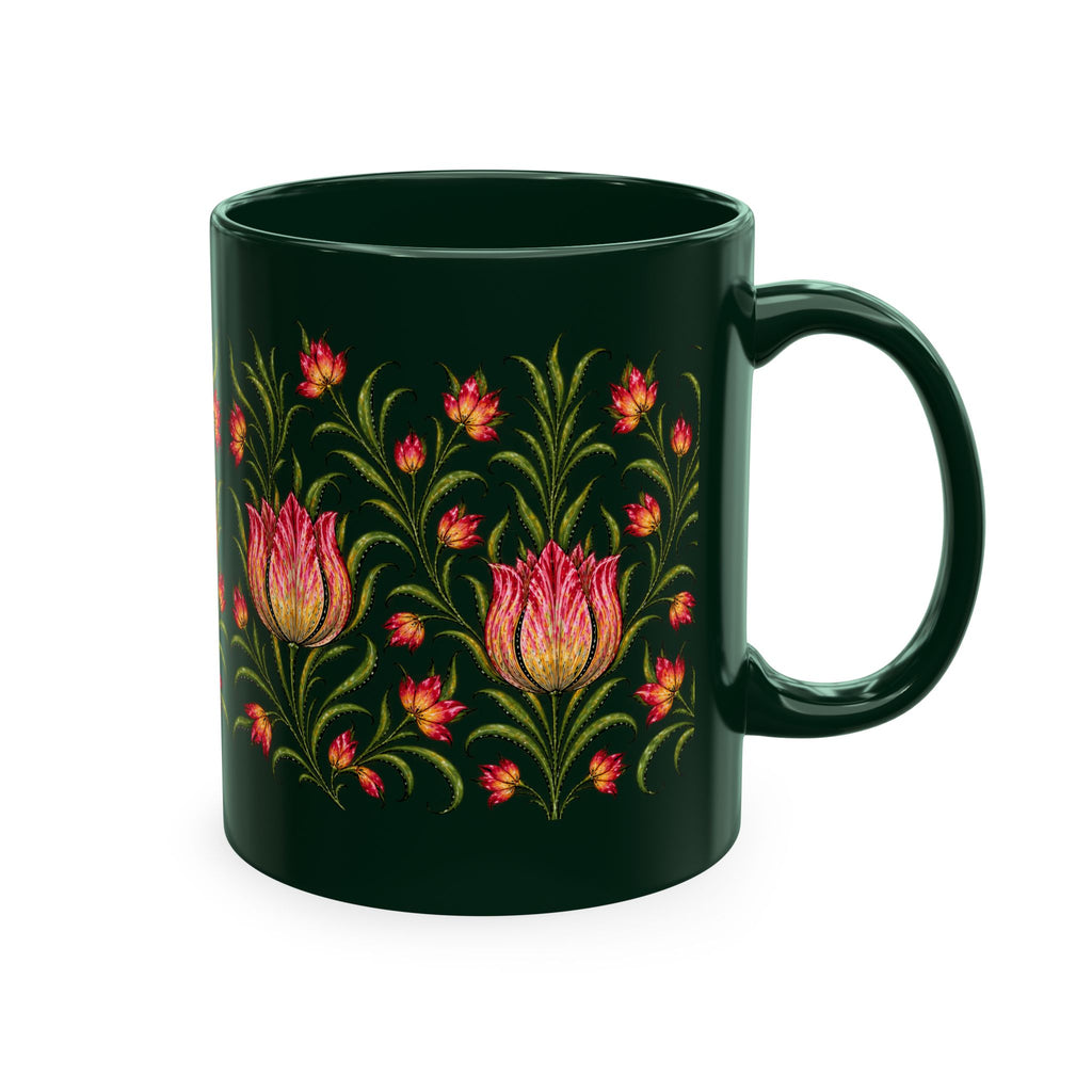 Floral Pattern Ceramic Mug — Botanic Garden Tea Coffee Cup