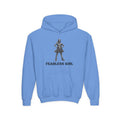 Fearless Girl NYC Kids   Feminist Girl Power New York Childrens Hooded Sweatshirt