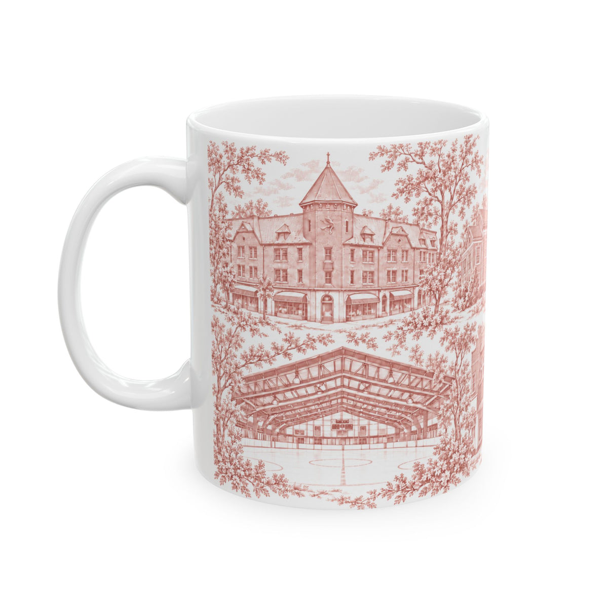 Great Neck Red de Jouy 11oz Ceramic Mug