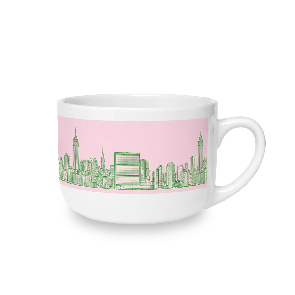 Manhattan Skyline Clam Chowder Bowl   25oz Ceramic Soup Bowl 2
