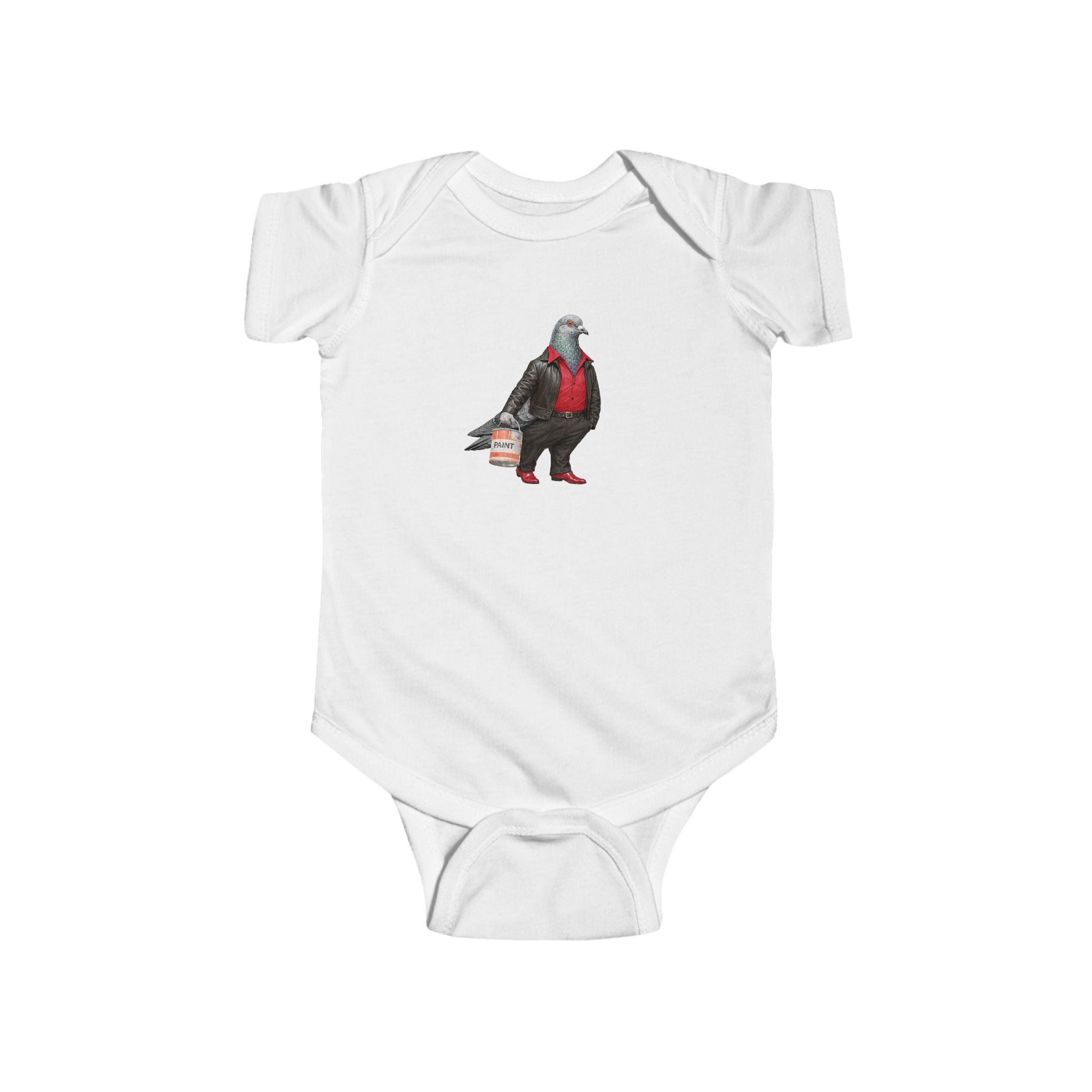 Customizable Bay Ridge NYC Pigeon Baby Onesie | New Yorker Reveal Infant Bodysuit