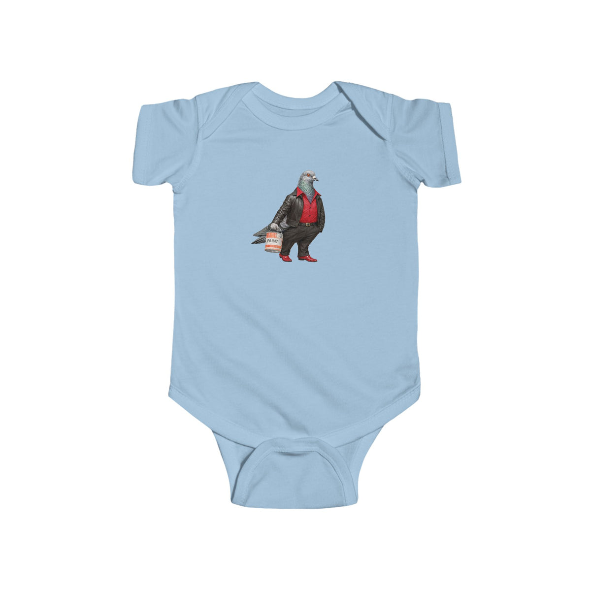 Customizable Bay Ridge NYC Pigeon Baby Onesie | New Yorker Reveal Infant Bodysuit
