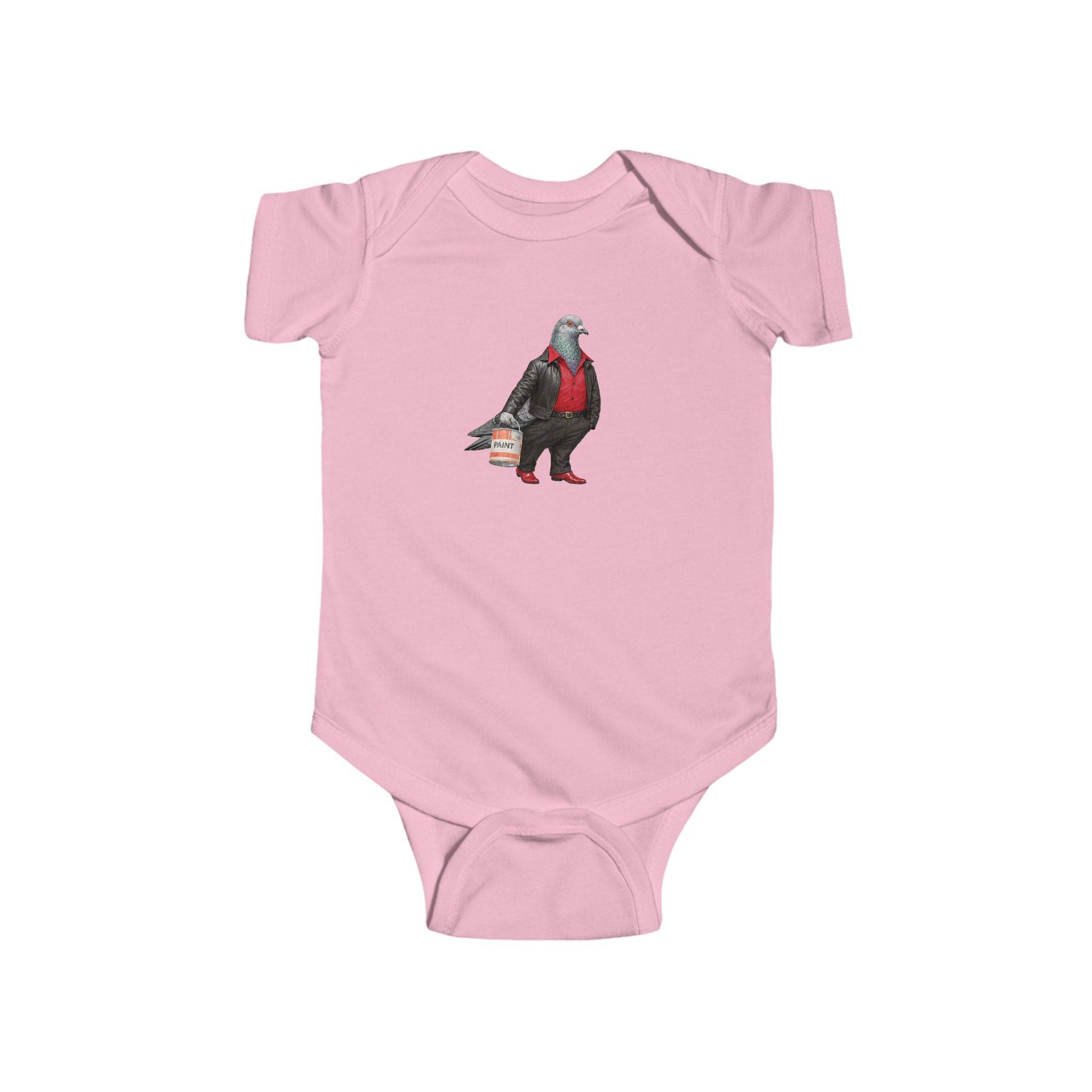 Customizable Bay Ridge NYC Pigeon Baby Onesie | New Yorker Reveal Infant Bodysuit