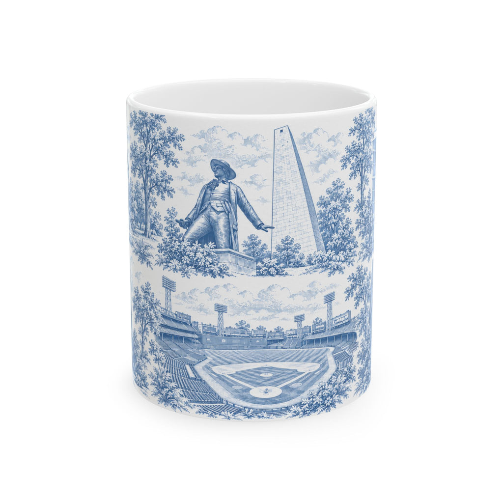 Boston Blue Toile de Jouy Ceramic Mug (11oz)