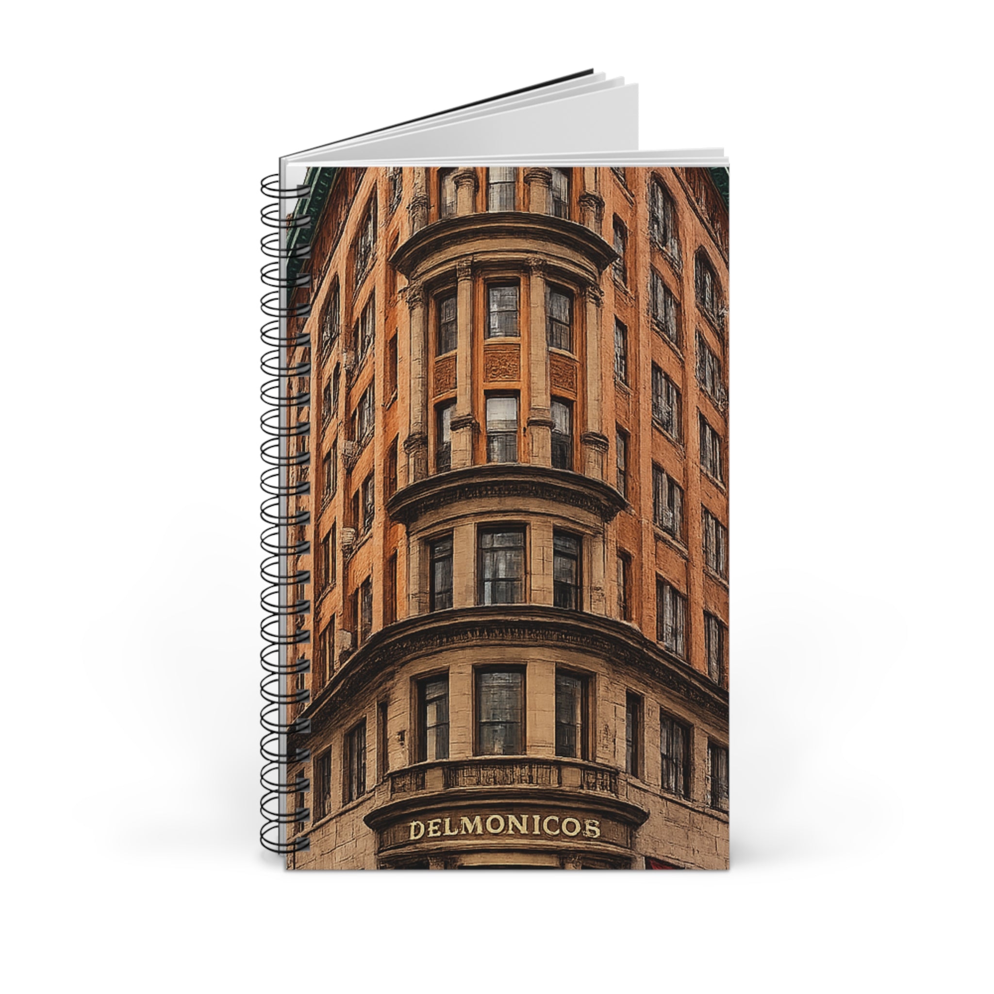 Cuaderno Delmonico's New York para Edificios   Diario en Espiral de Arquitectura de Nueva York