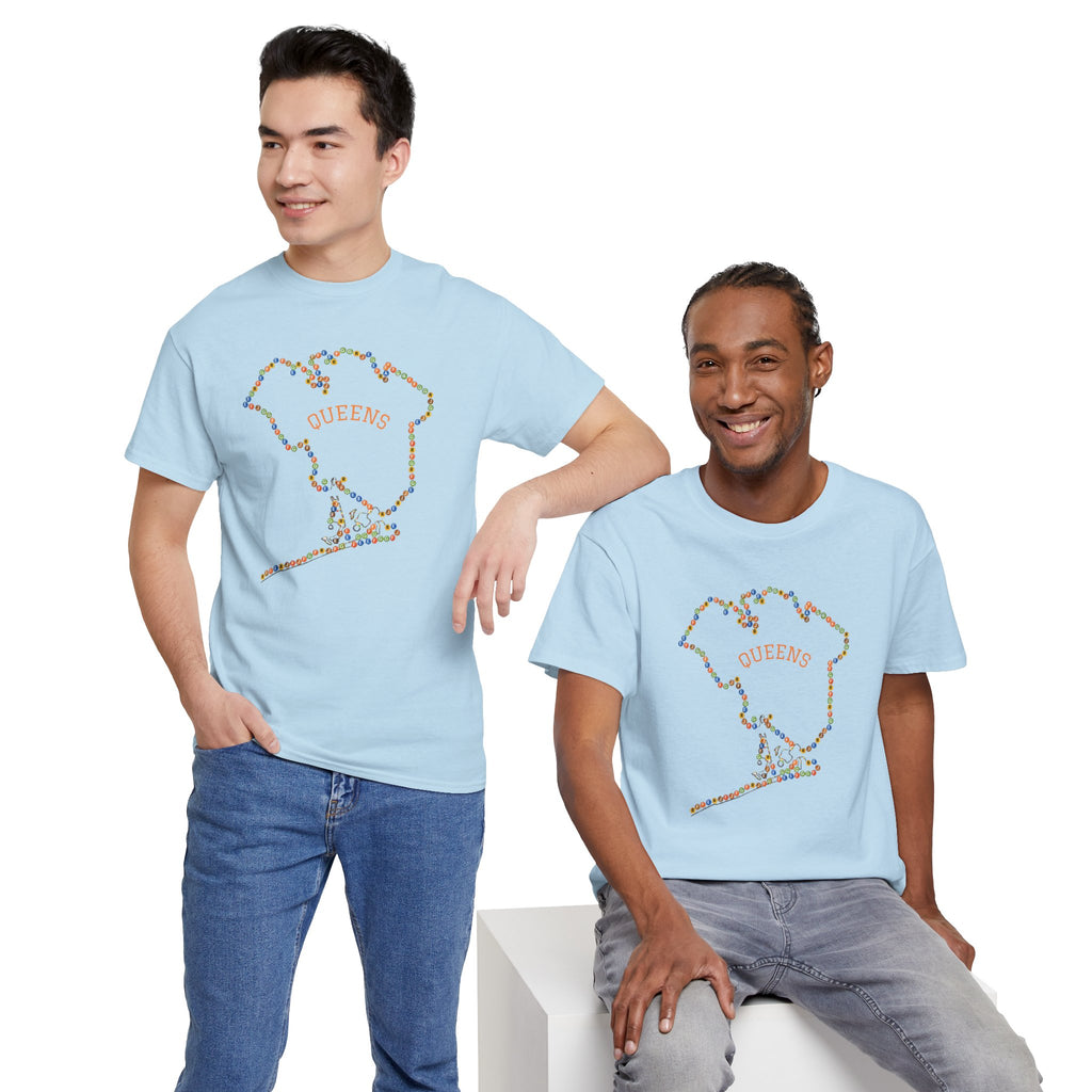 Queens Map Subway Signs T-Shirt | NYC Subway Tee