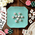 Robin's Egg Blue Mahj Queen  Mahjong Dice and Trinket Tray