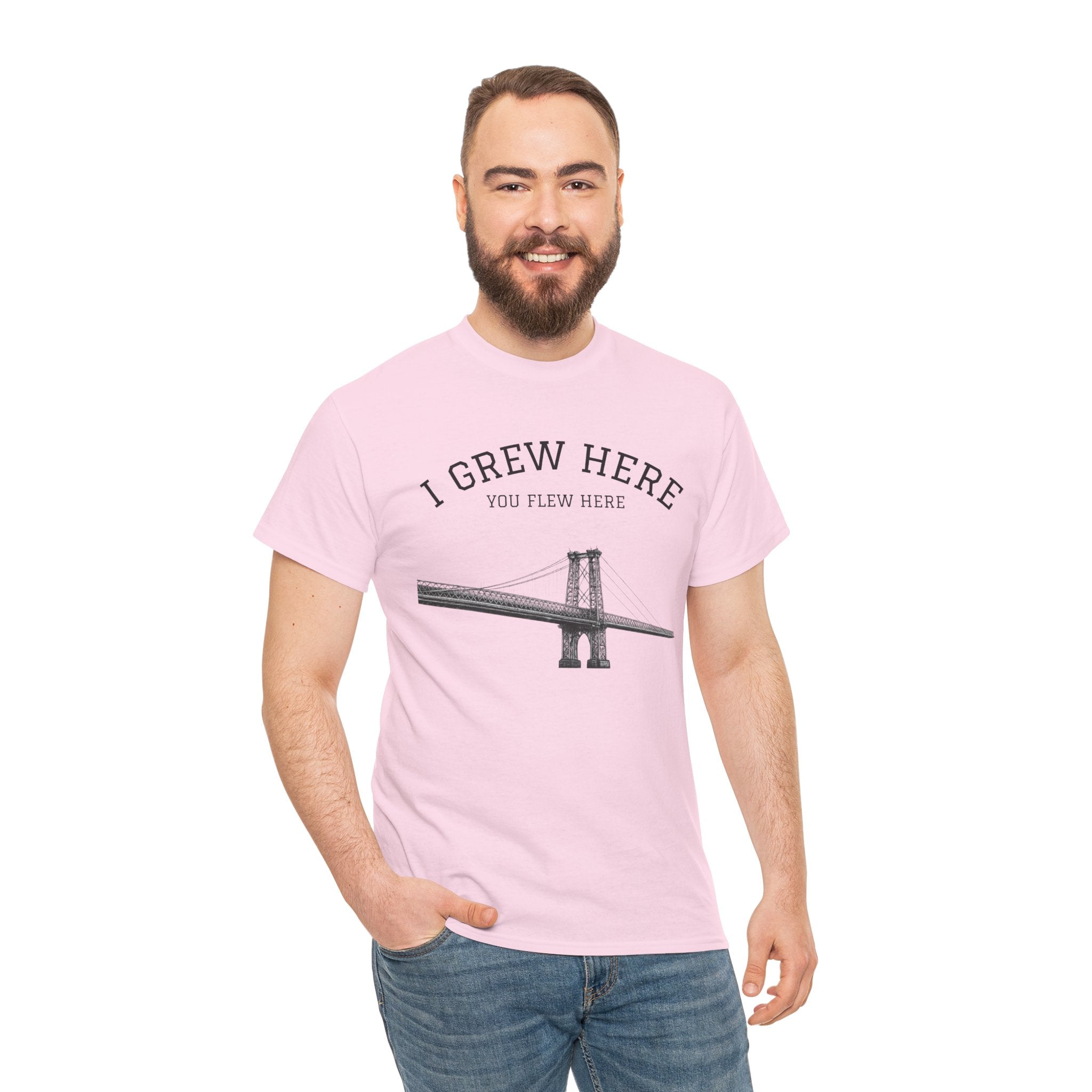 Williamsburg Bridge T-Shirt | I Grew Here You Flew Here Brooklyn NYC Tee