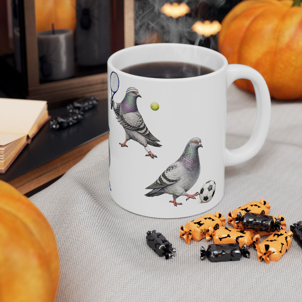 Get Well Soon | NYC Pigeon Active Lifestyle Bird Lovers 11oz Coffee Cup
