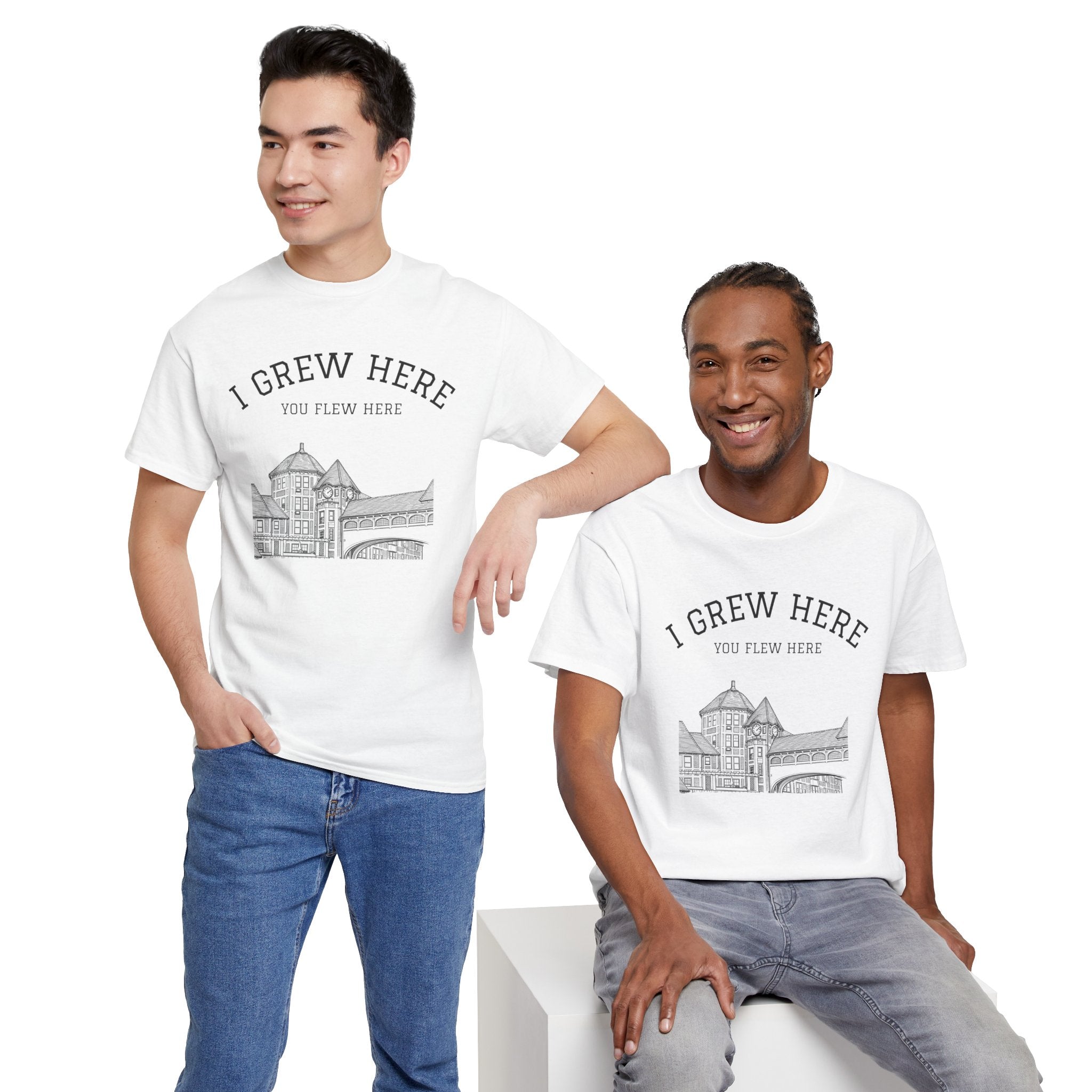 Forest Hills Station Plaza T-Shirt | I Grew Here You Flew Here New York City Queens Station Plaza Tee