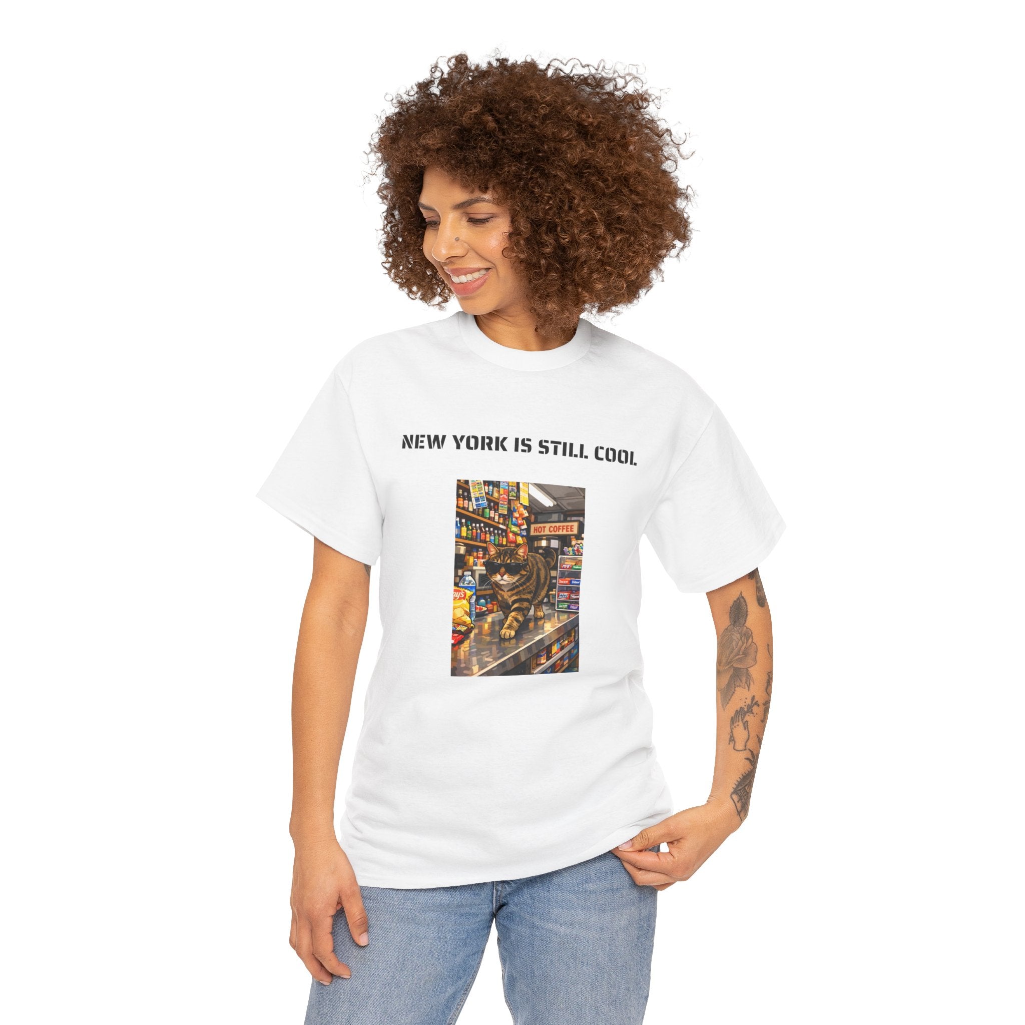 Camiseta New York Is Still Cool - Regalo Gato de Bodega de Nueva York