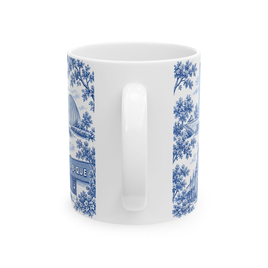 Kansas City Blue Toile de Jouy 11oz Ceramic Mug