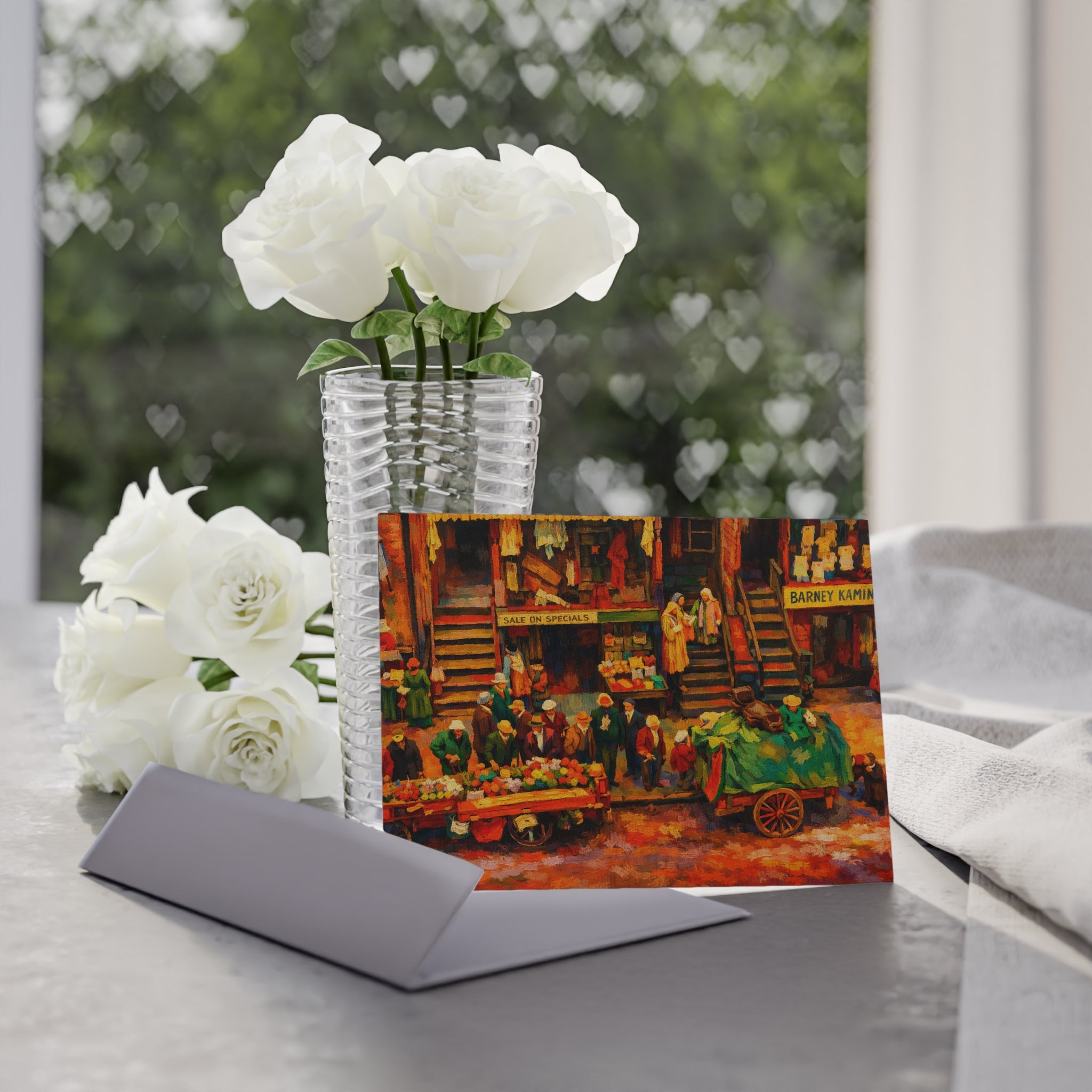 Colorized Historic Lower East Side 2 NYC Postcard | One-Sided Art Postcard