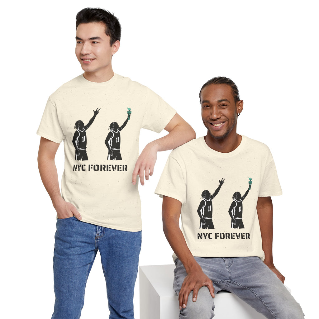 New York Basketball Jalen Brunson Tee | NYC Icons Statue of Liberty T-shirt