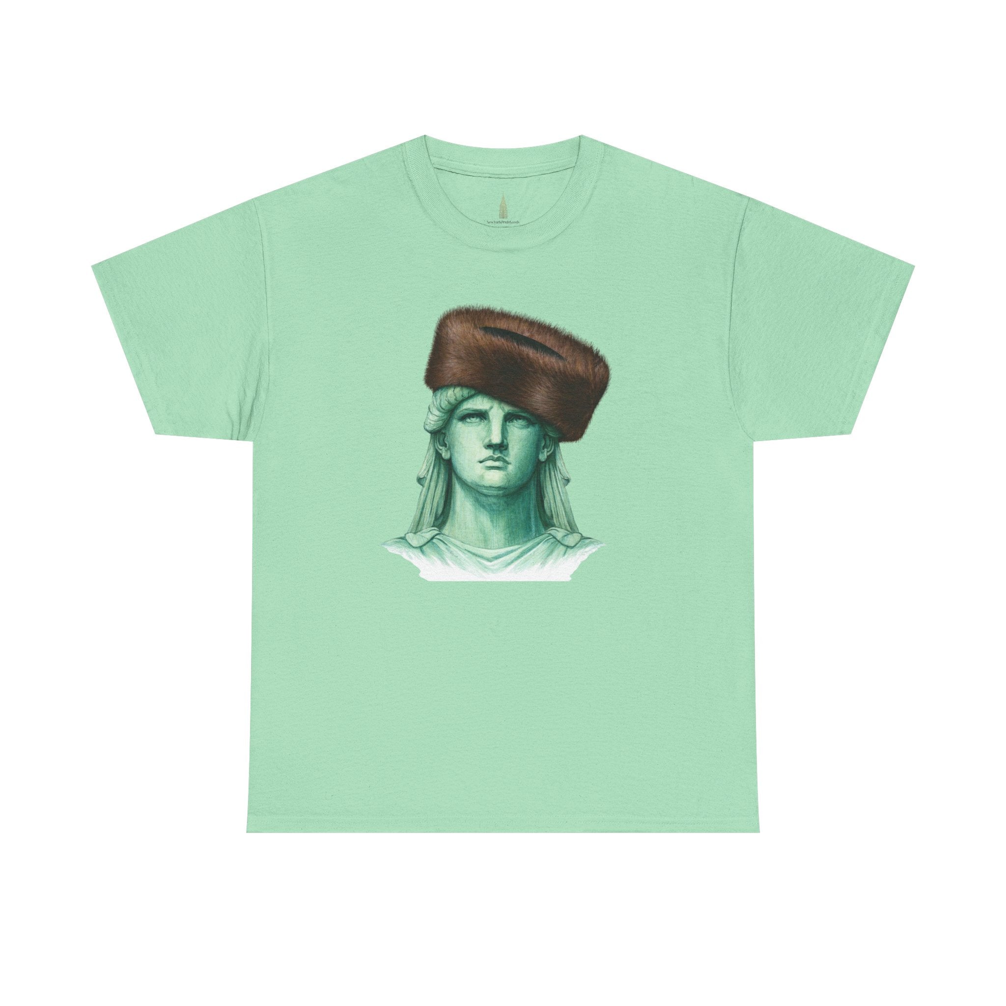 Statue of Liberty Crowned with Shtreimel T-Shirt | NYC Statue Tee