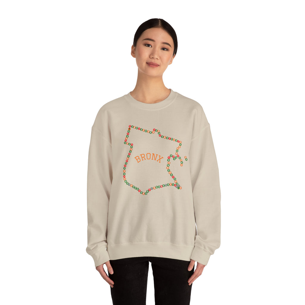 The Bronx Map Subway Signs Sweatshirt | NYC Crewneck Sweater
