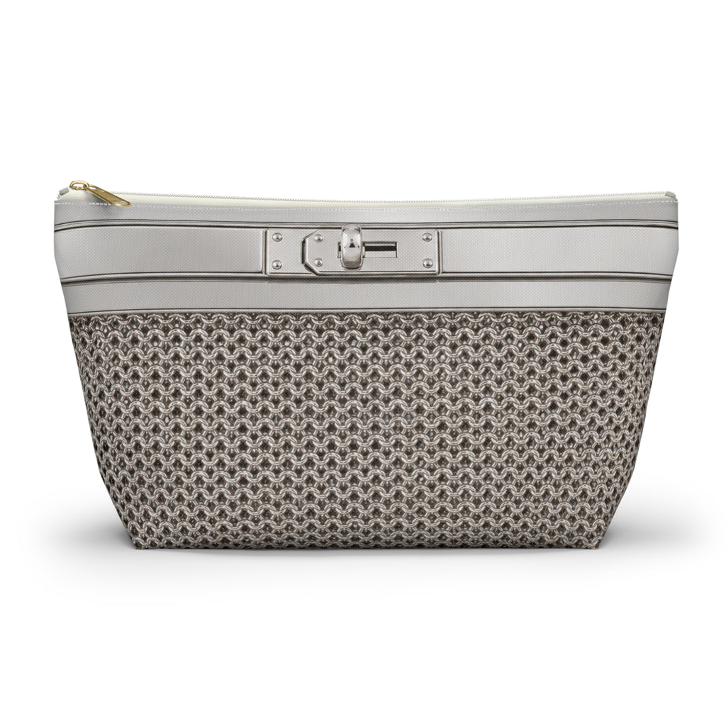 Canal Street Large Silver Makeup Bag —  T-Bottom Travel Bag