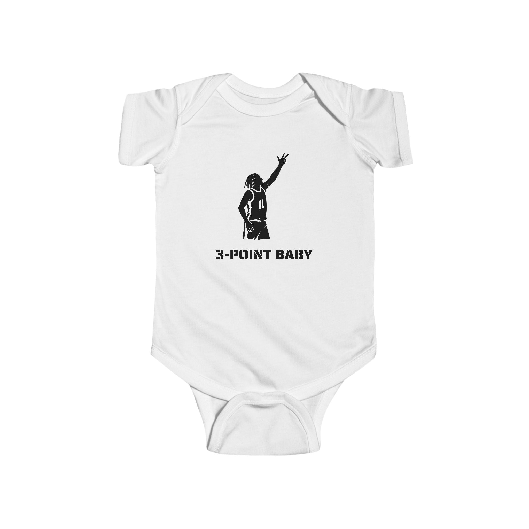 Jalen Brunson 3-Point Baby NYC baby bodysuit | New York Basketball Infant Onesie 2