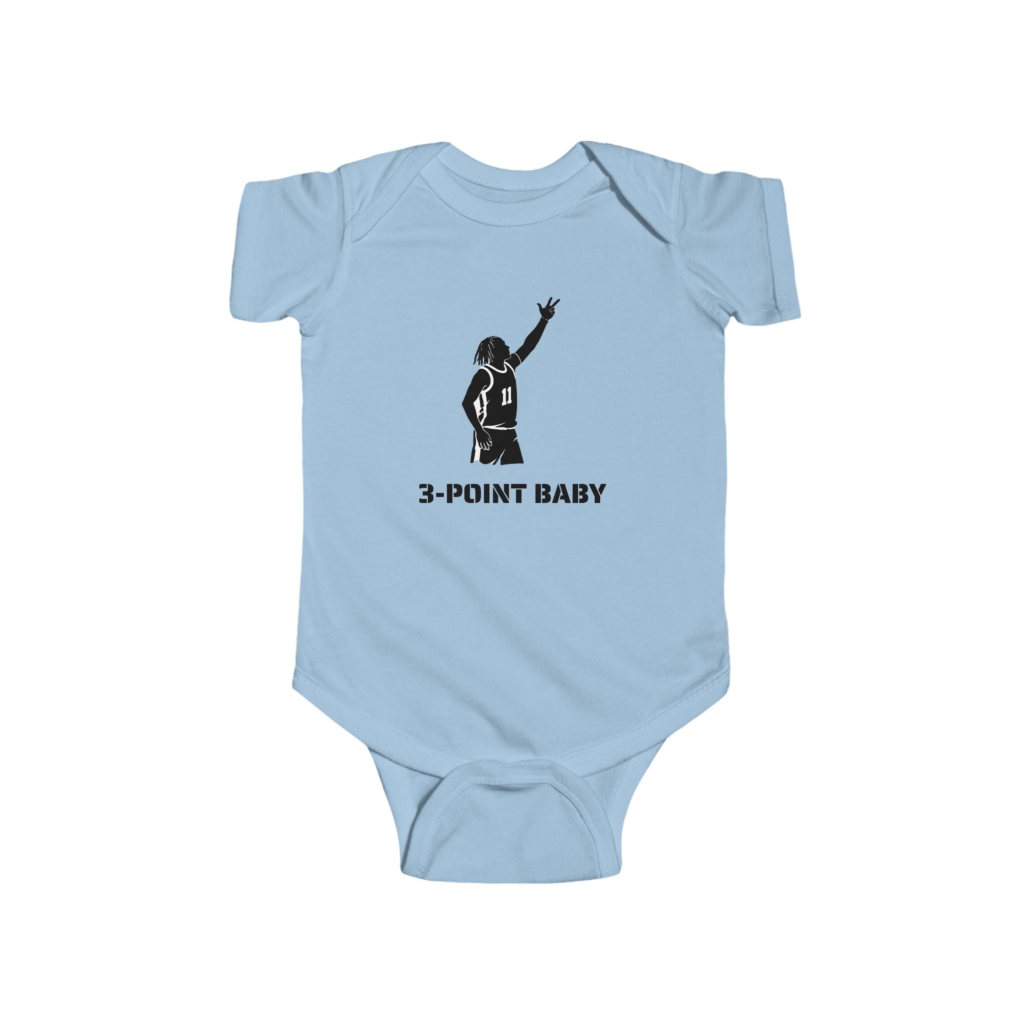 Jalen Brunson 3-Point Baby NYC baby bodysuit | New York Basketball Infant Onesie 2
