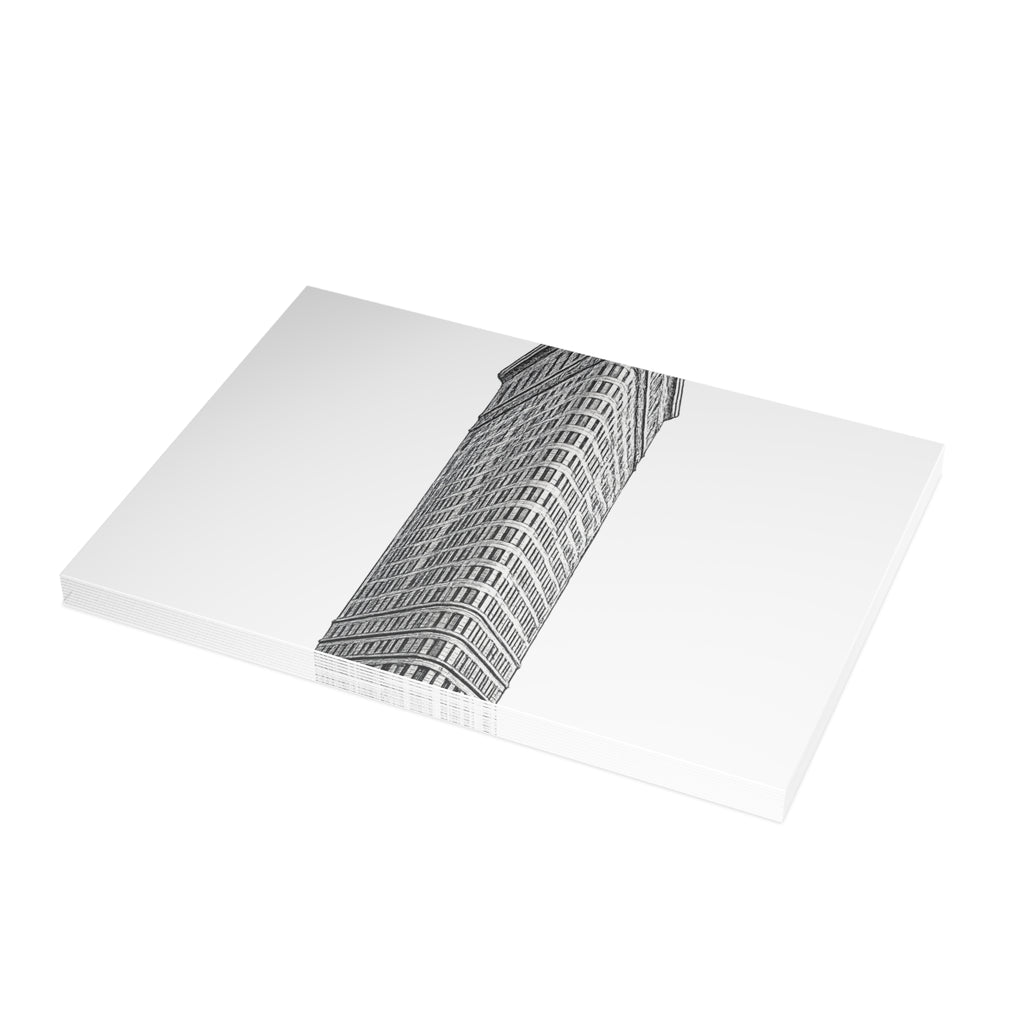 Flatiron Building Postcard Set —Architectural Sketch Postcard Bundle (with envelopes)