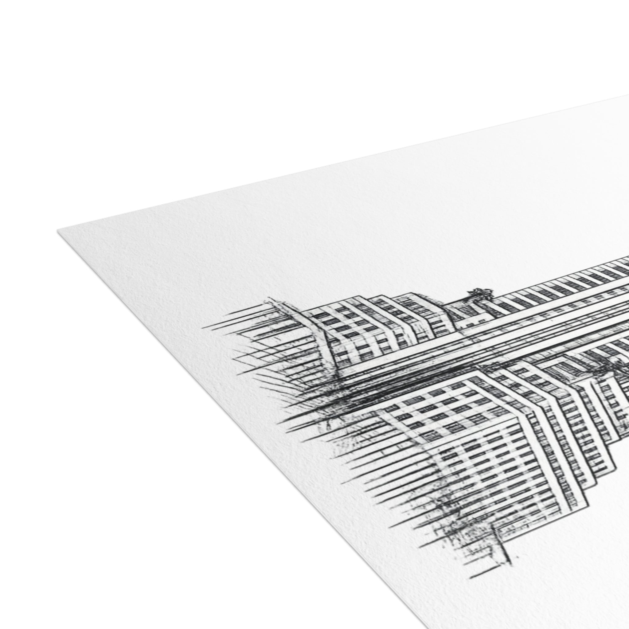 Chrysler Building Postcard Set — Architectural Sketch Postcard Bundle
