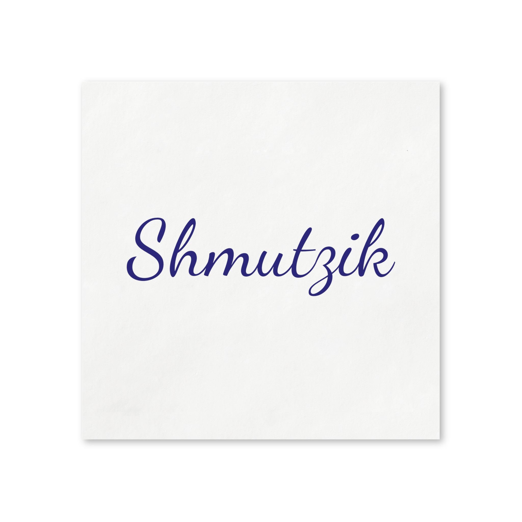 Shmutzik Napkin | Pack of 50 Yiddish Paper Napkins for Messy Moments