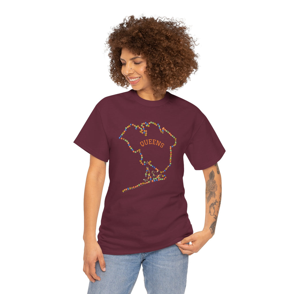 Queens Map Subway Signs T-Shirt | NYC Subway Tee