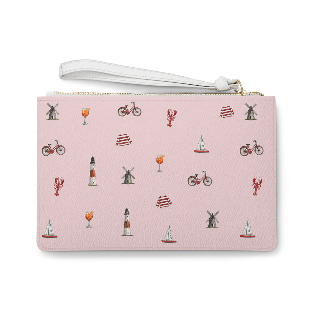 Icons of the Hamptons Pink Clutch