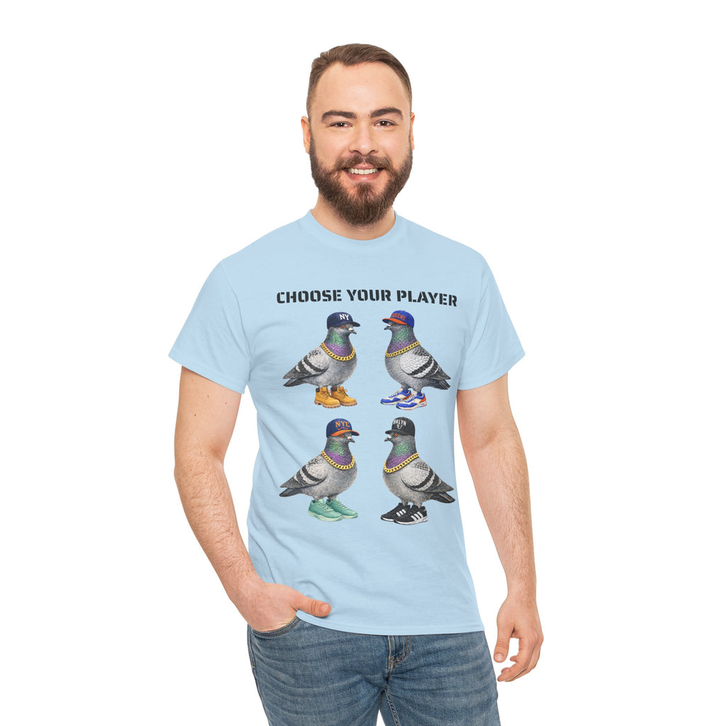 New York Sports Fan NYC Pigeon T-Shirt | NYC Baseball Basketball Fan Basketball Fan Tee
