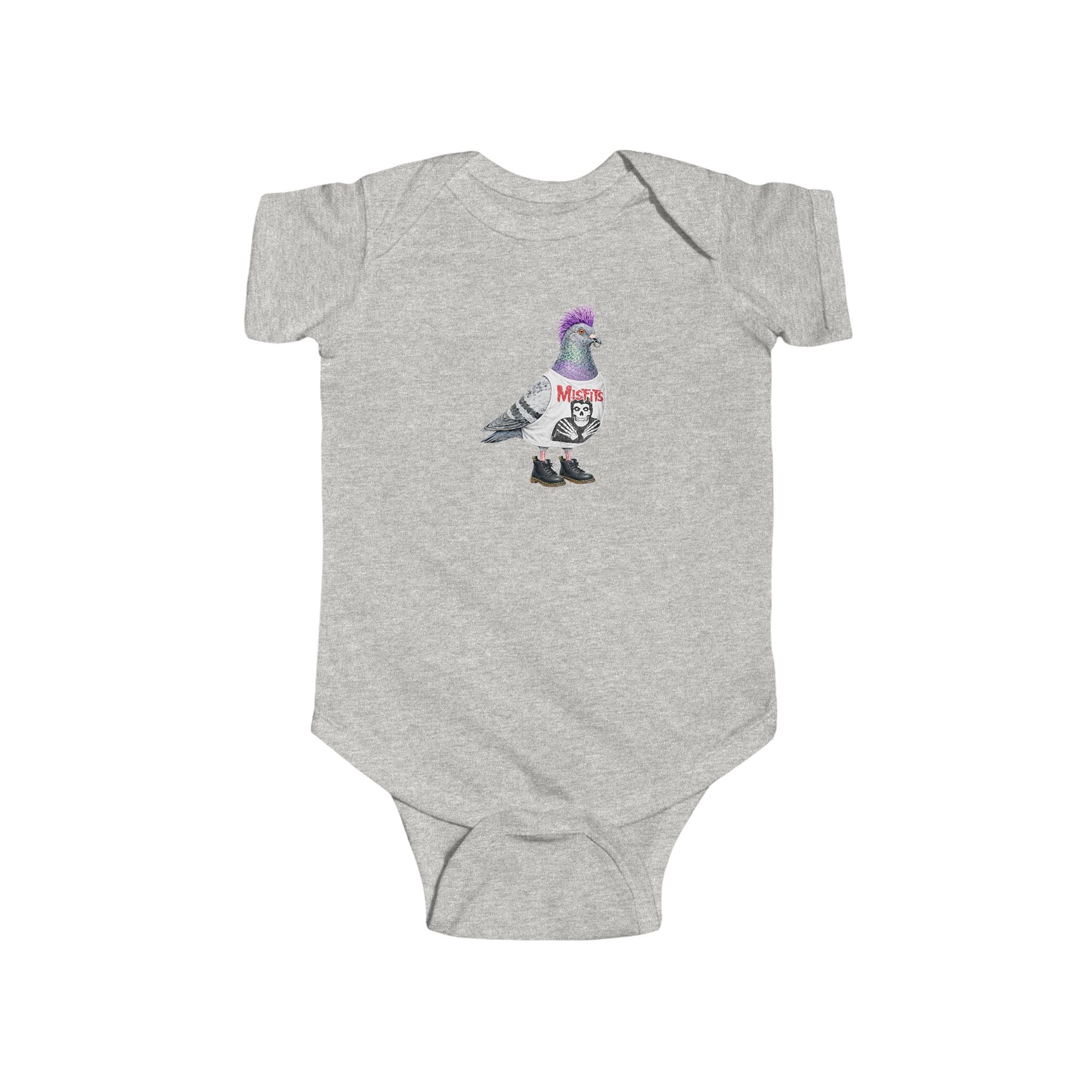 Customizable East Village NYC Pigeon Baby Onesie | New Yorker Reveal Infant Bodysuit