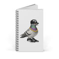 Cuaderno espiral personalizable de palomas de Brooklyn, Nueva York | Cuaderno para amantes de las aves y el baloncesto de Nueva York