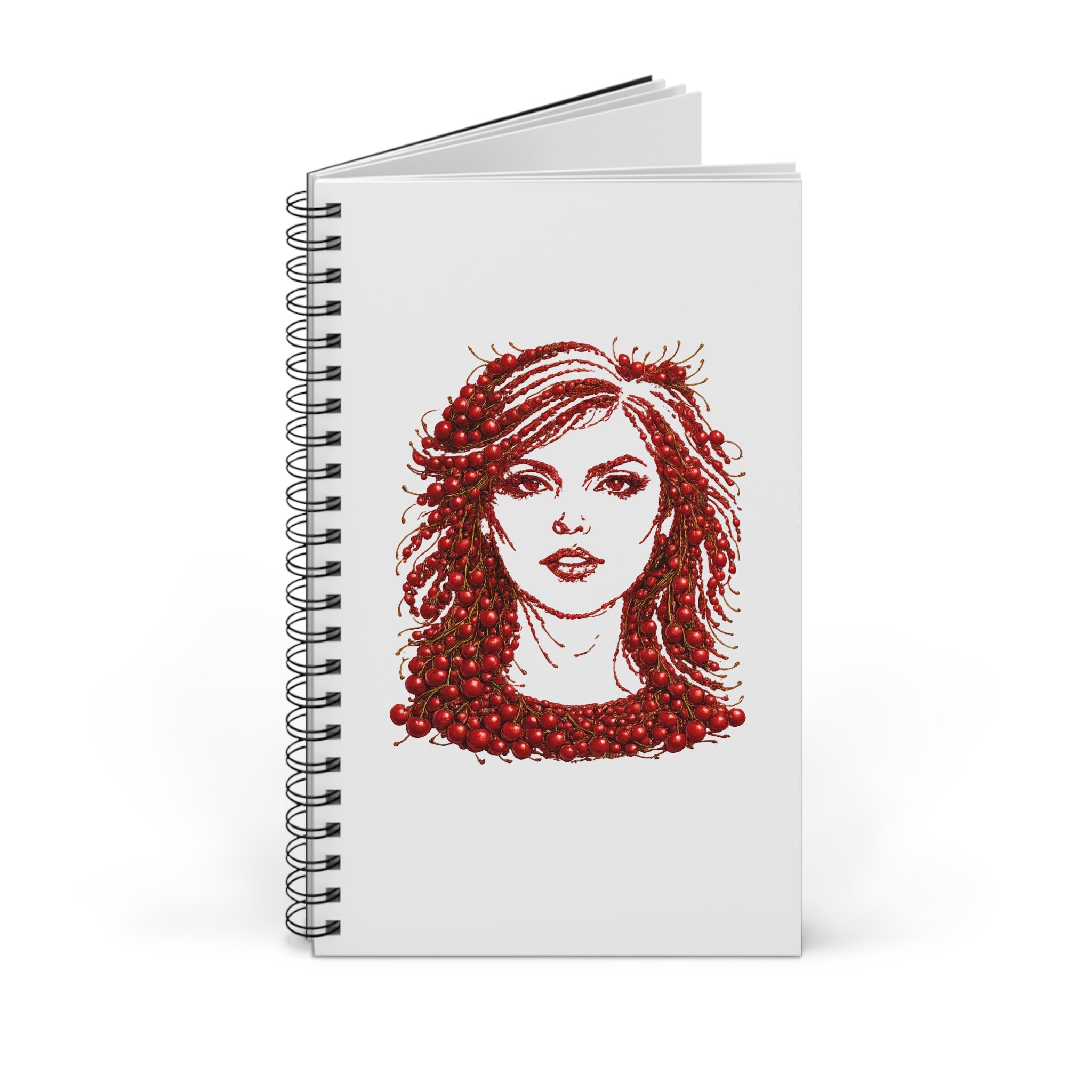 Customizable Cherry Debbie Harry Spiral Journal | NYC Music Blondie Notebook