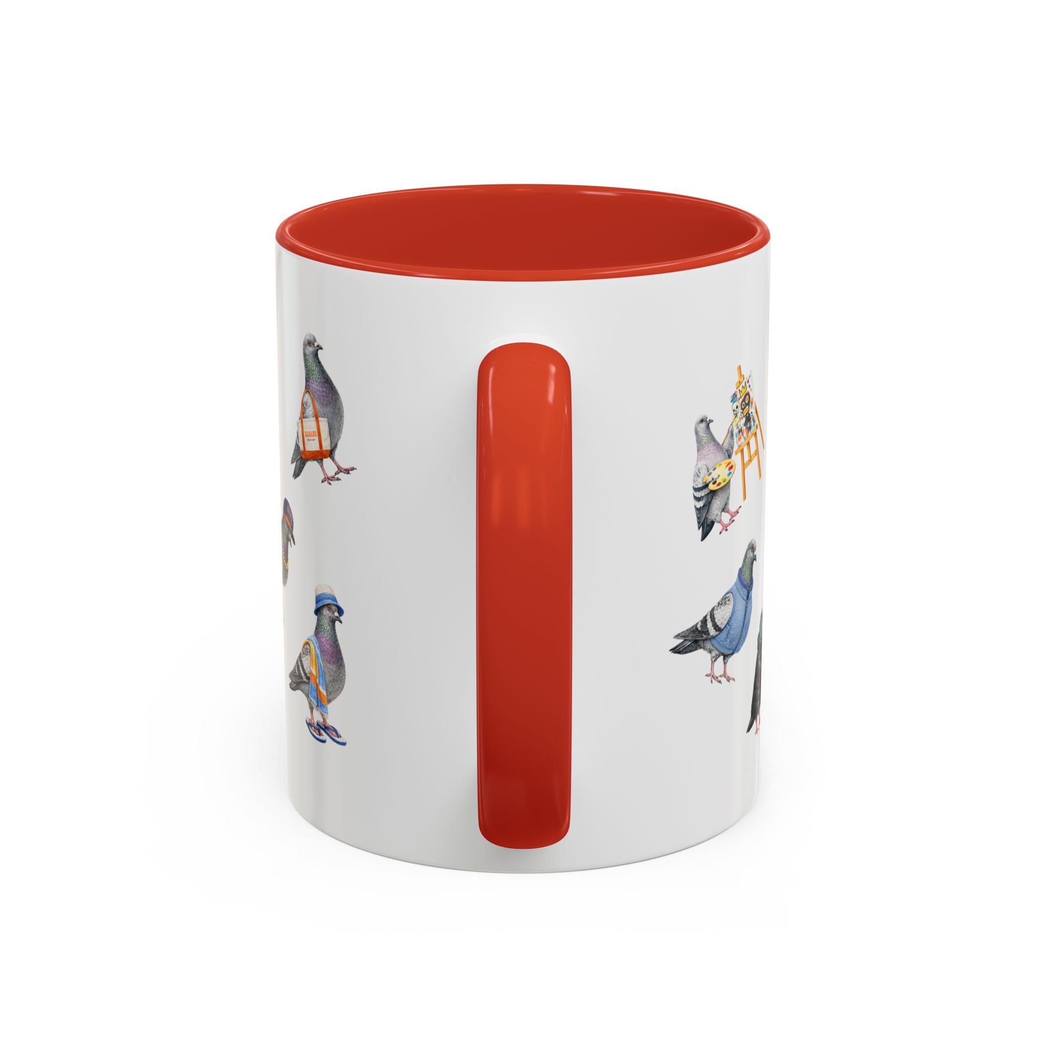 Pigeons of New York Colorful Mug | NYC Pigeon Bird Lovers Coffee Cup