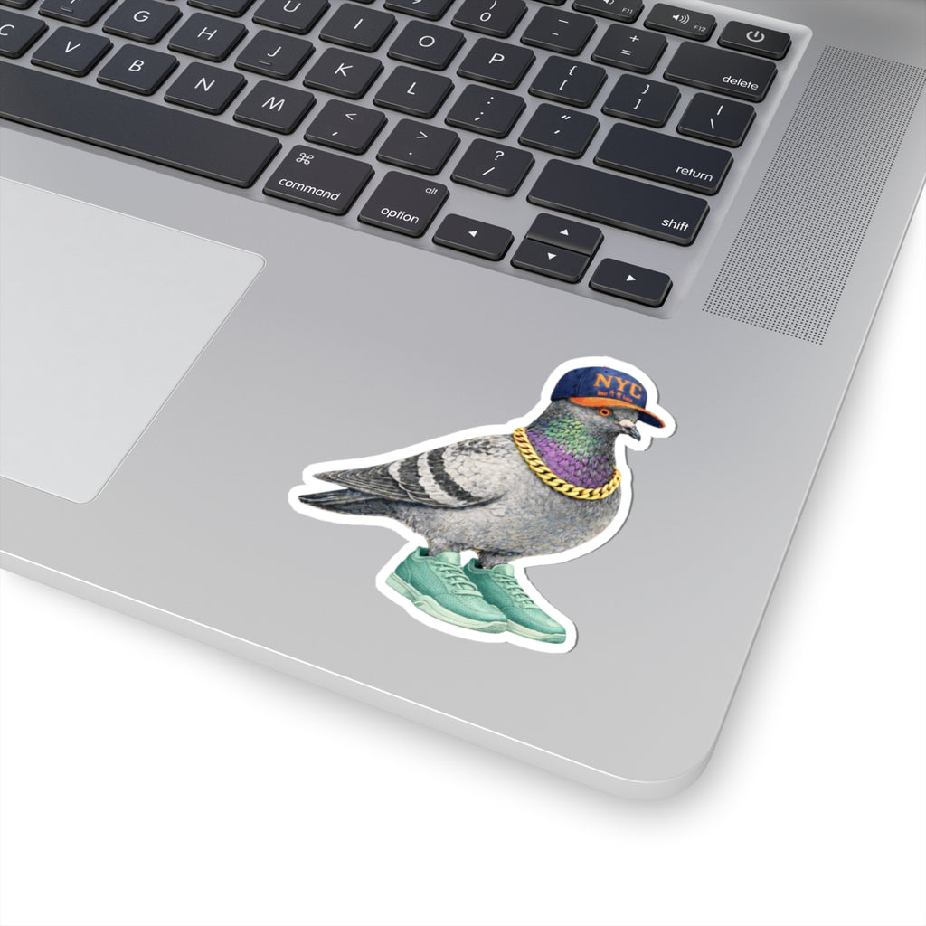 Manhattan NYC Pigeon 3" x 3" Sticker