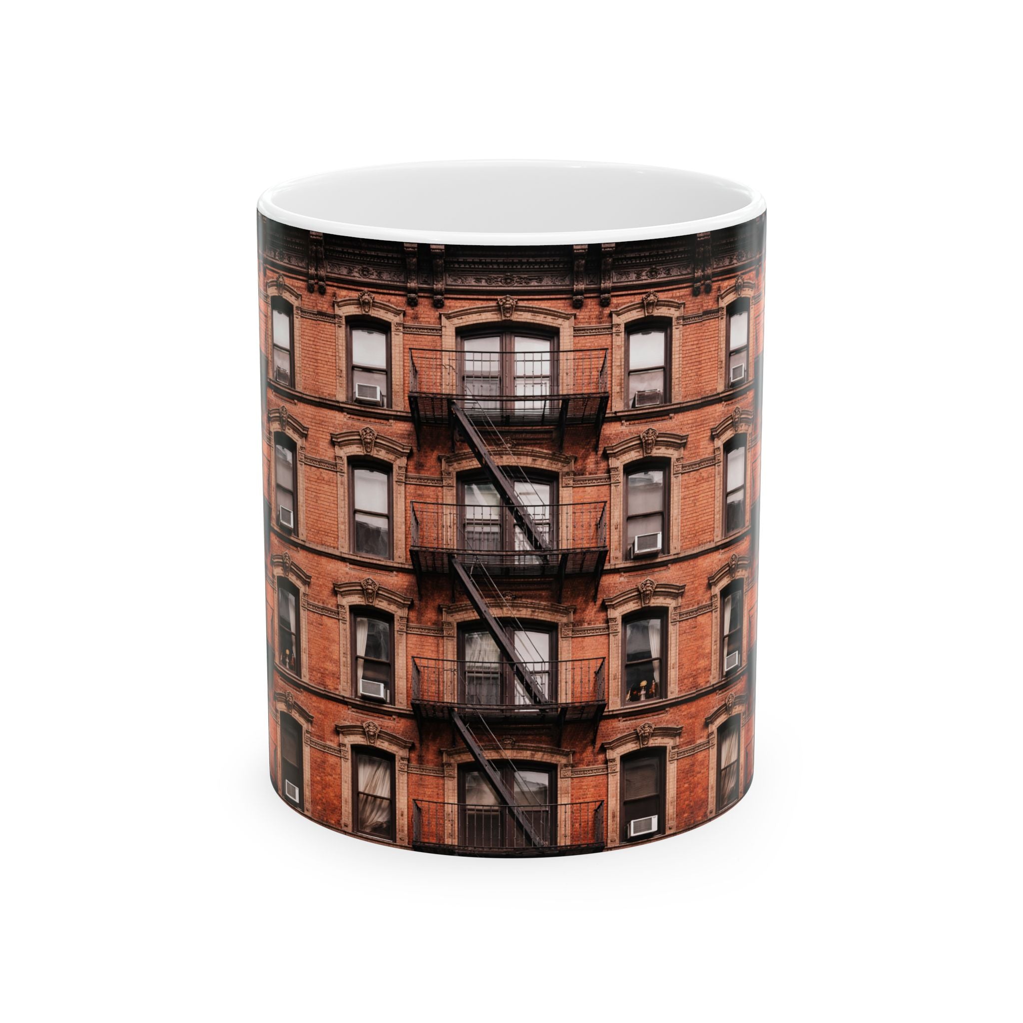 New York Tenement Building Mug | NYC Architecture Building Ceramic Mug